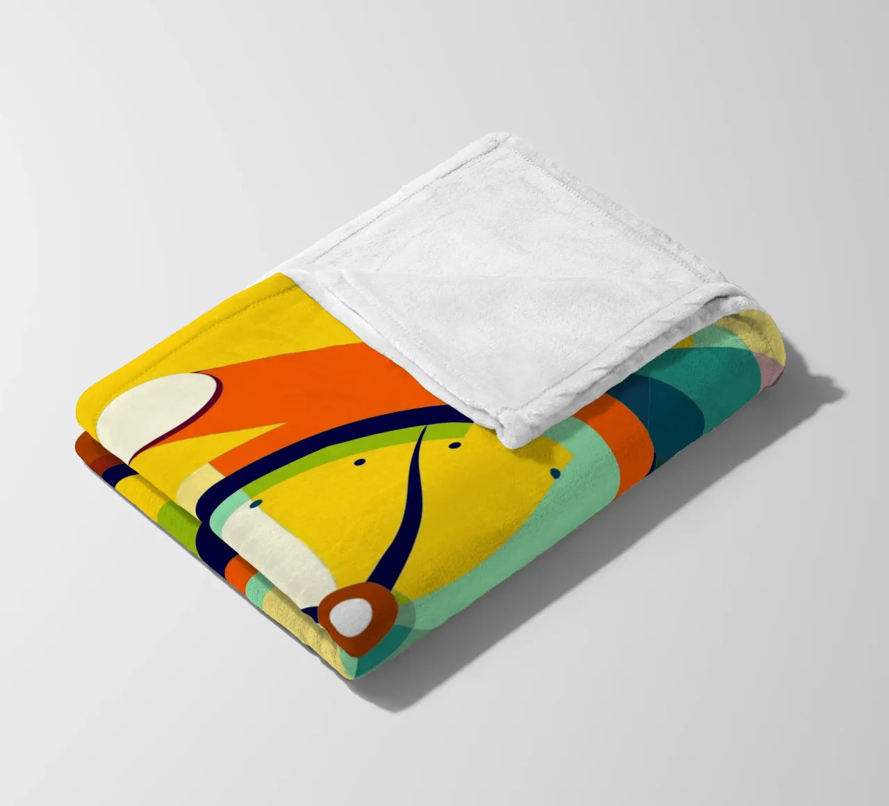 clock vector fleece blanket by zaidza