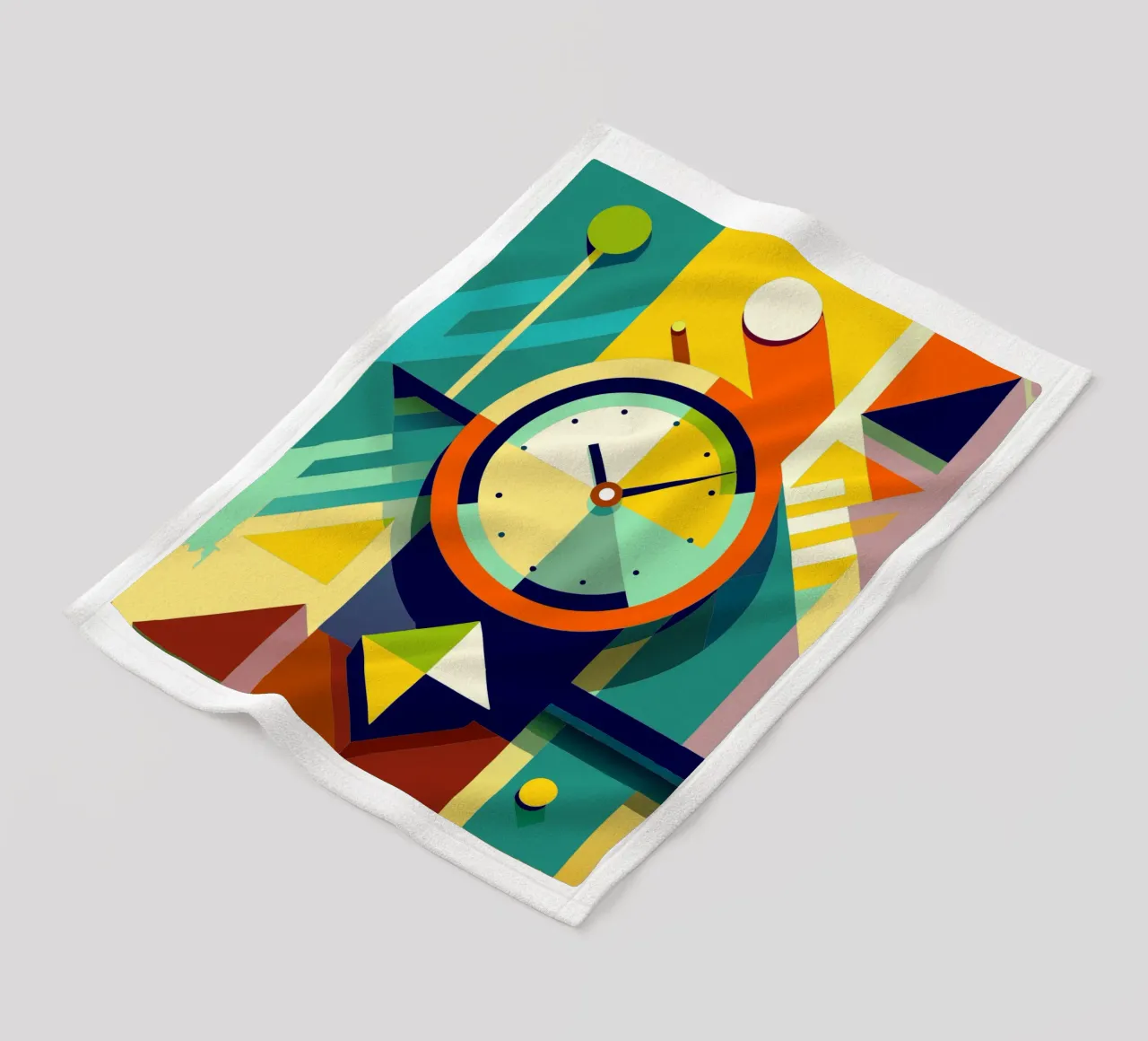 klokvector fleecedeken van zaidza