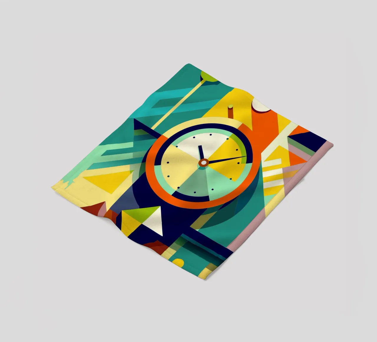 klokvector fleecedeken van zaidza