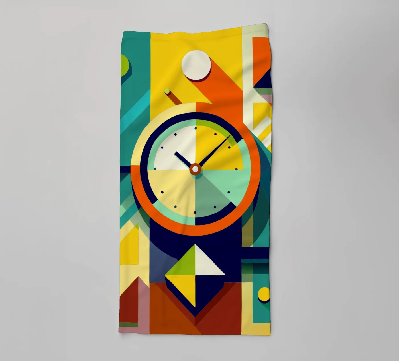 vecteur horloge serviette de bain de zaidza