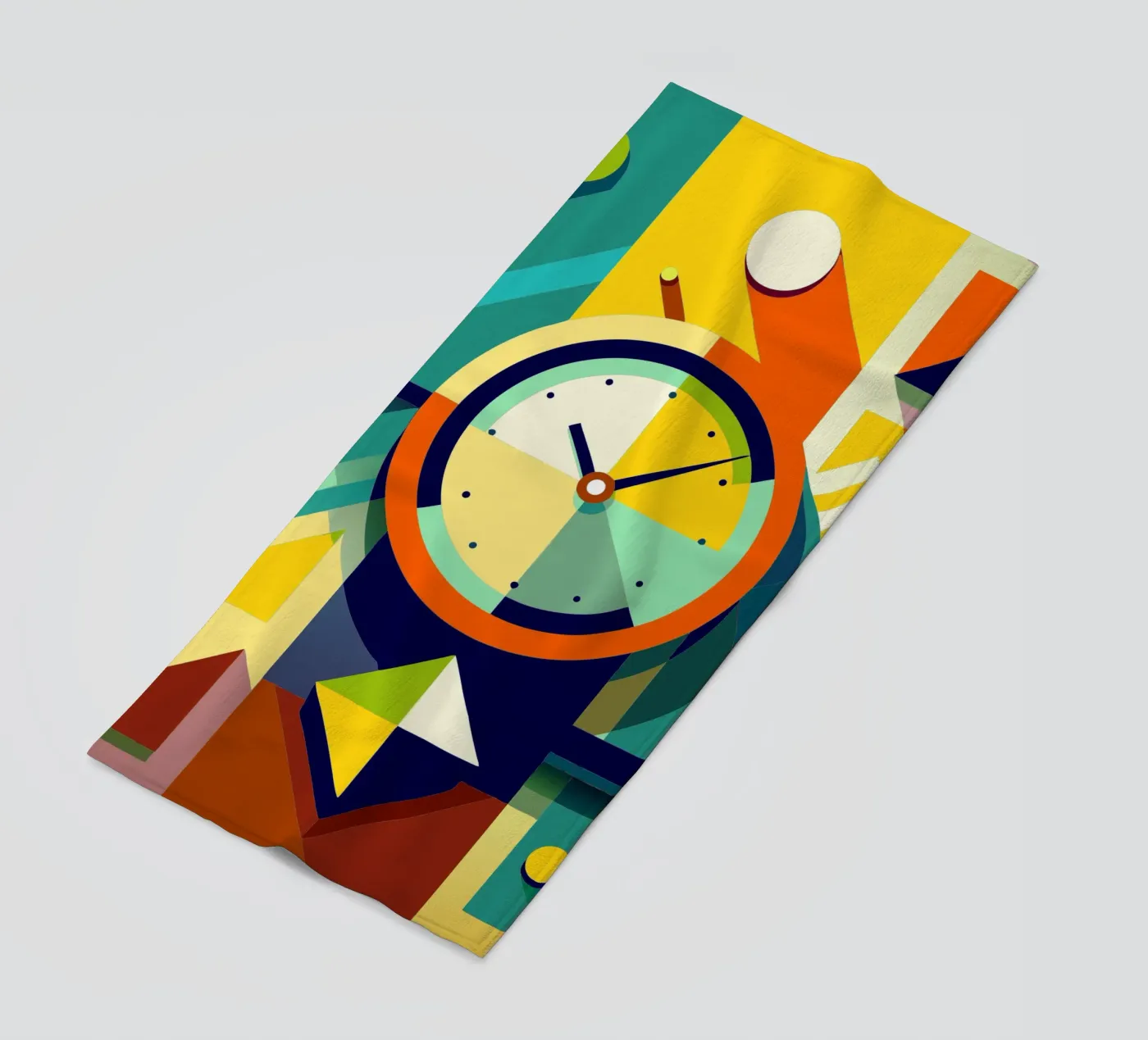 vettore orologio telo mare da zaidza