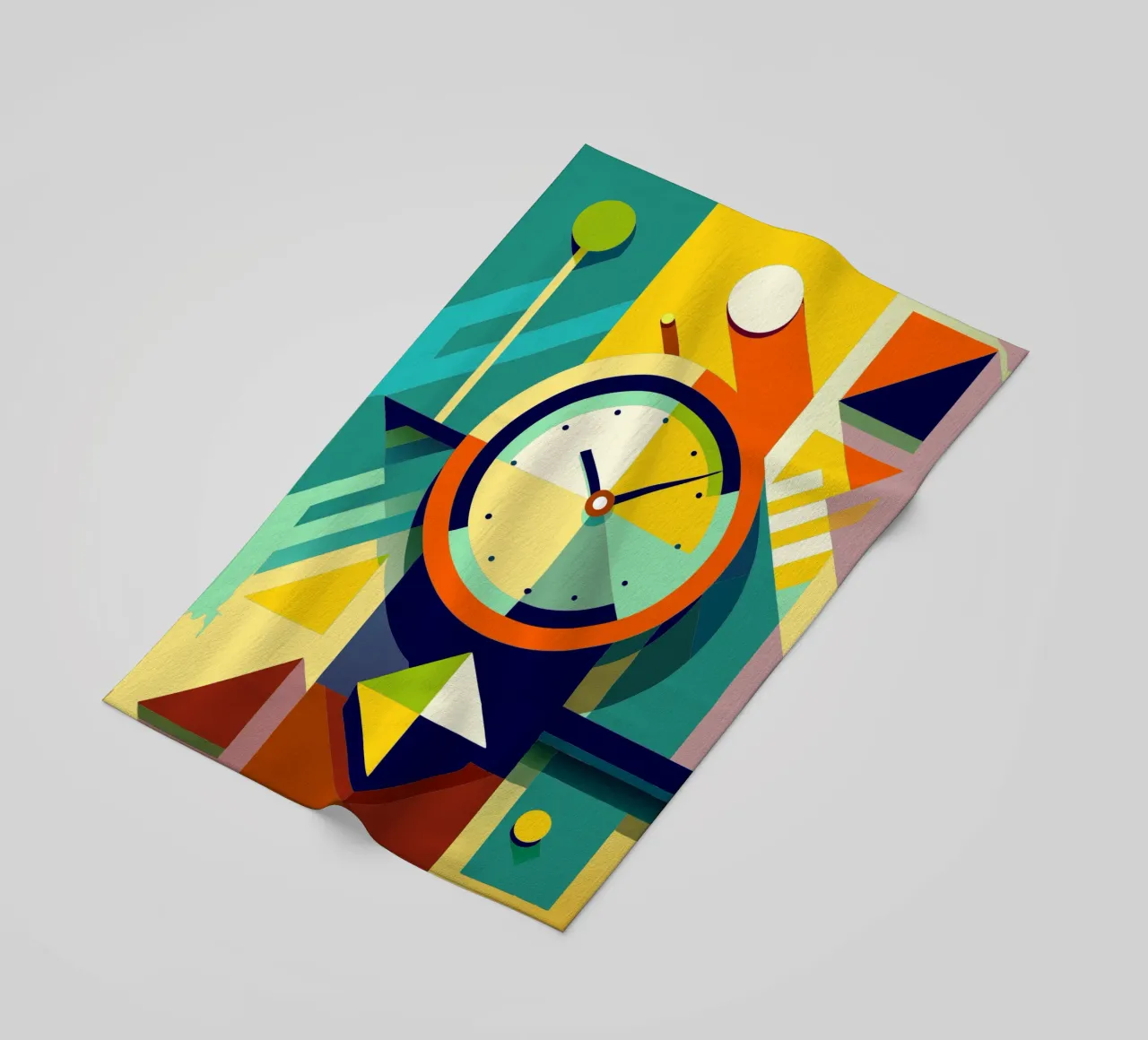 vettore orologio telo mare da zaidza