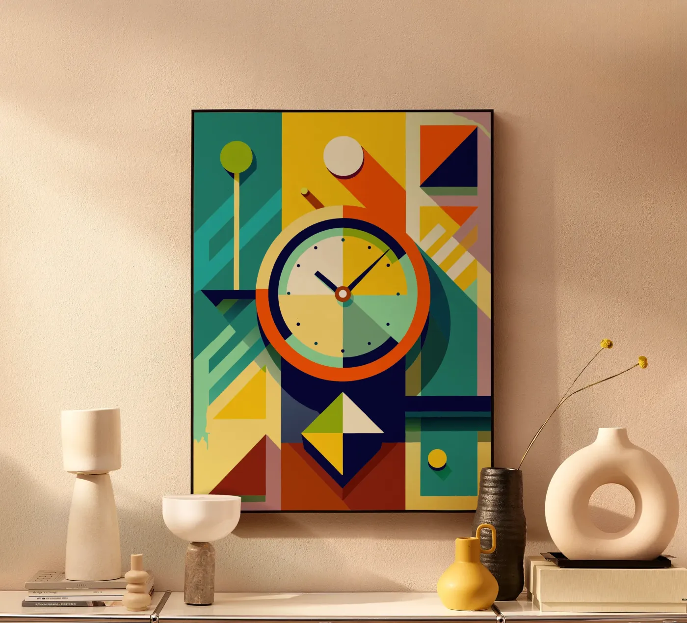 clock vector Acryl-Glas von zaidza