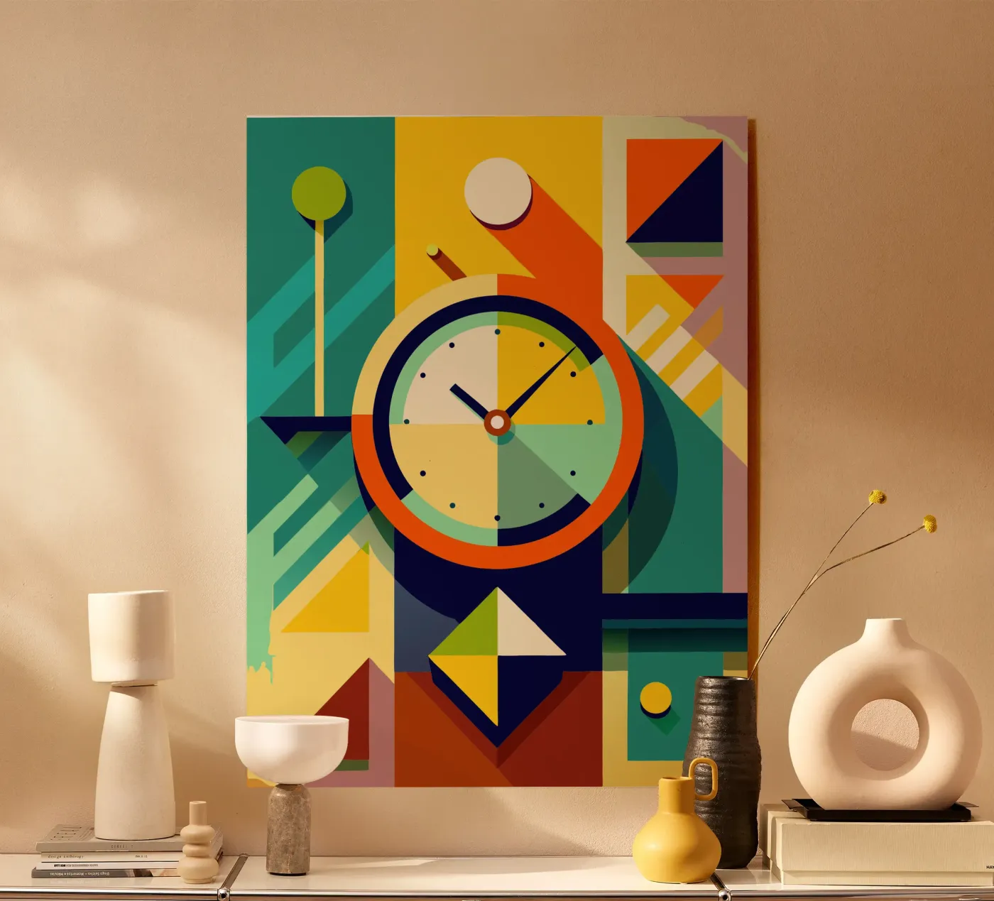 clock vector Acryl-Glas von zaidza