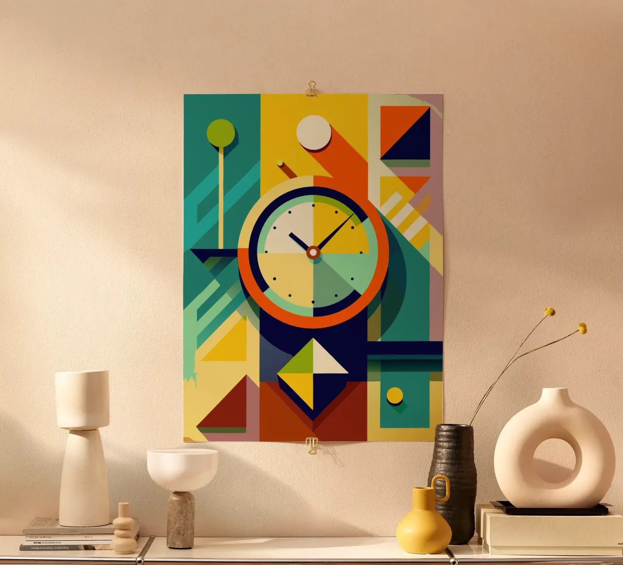 clock vector poster by zaidza