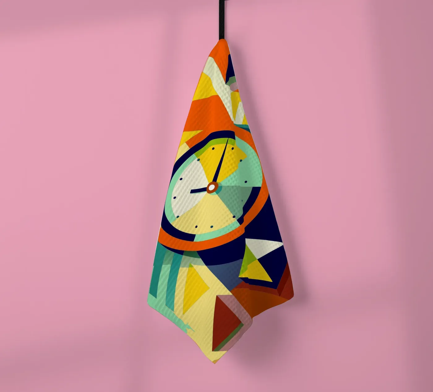 vettore orologio canovaccio da cucina da zaidza