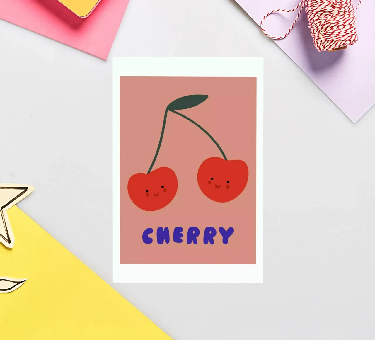 Cherry sticker van Mottos by Sinan Saydik