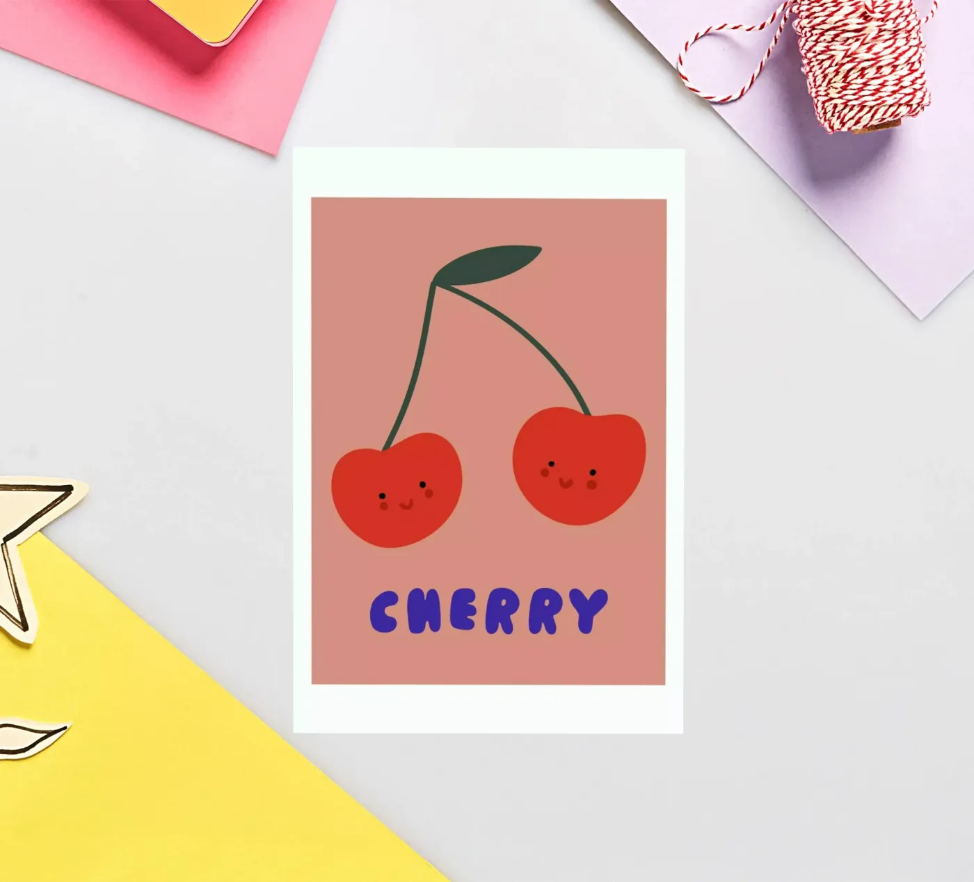 Cherry sticker van Mottos by Sinan Saydik