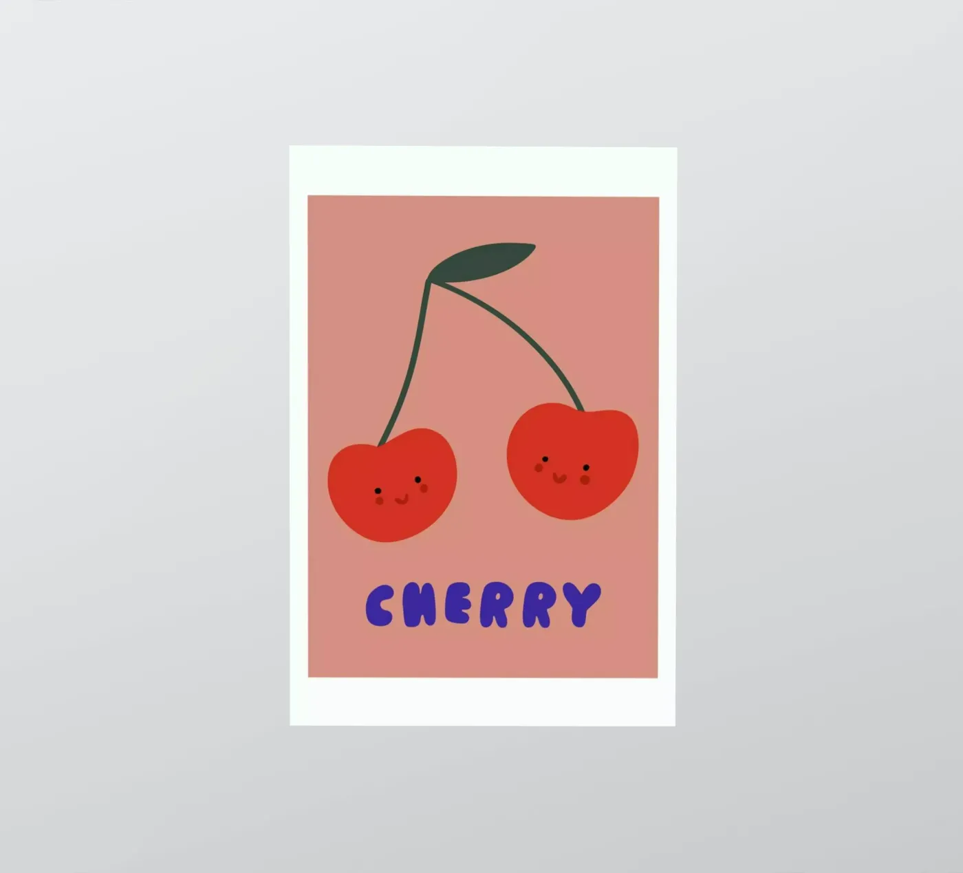Cherry sticker van Mottos by Sinan Saydik