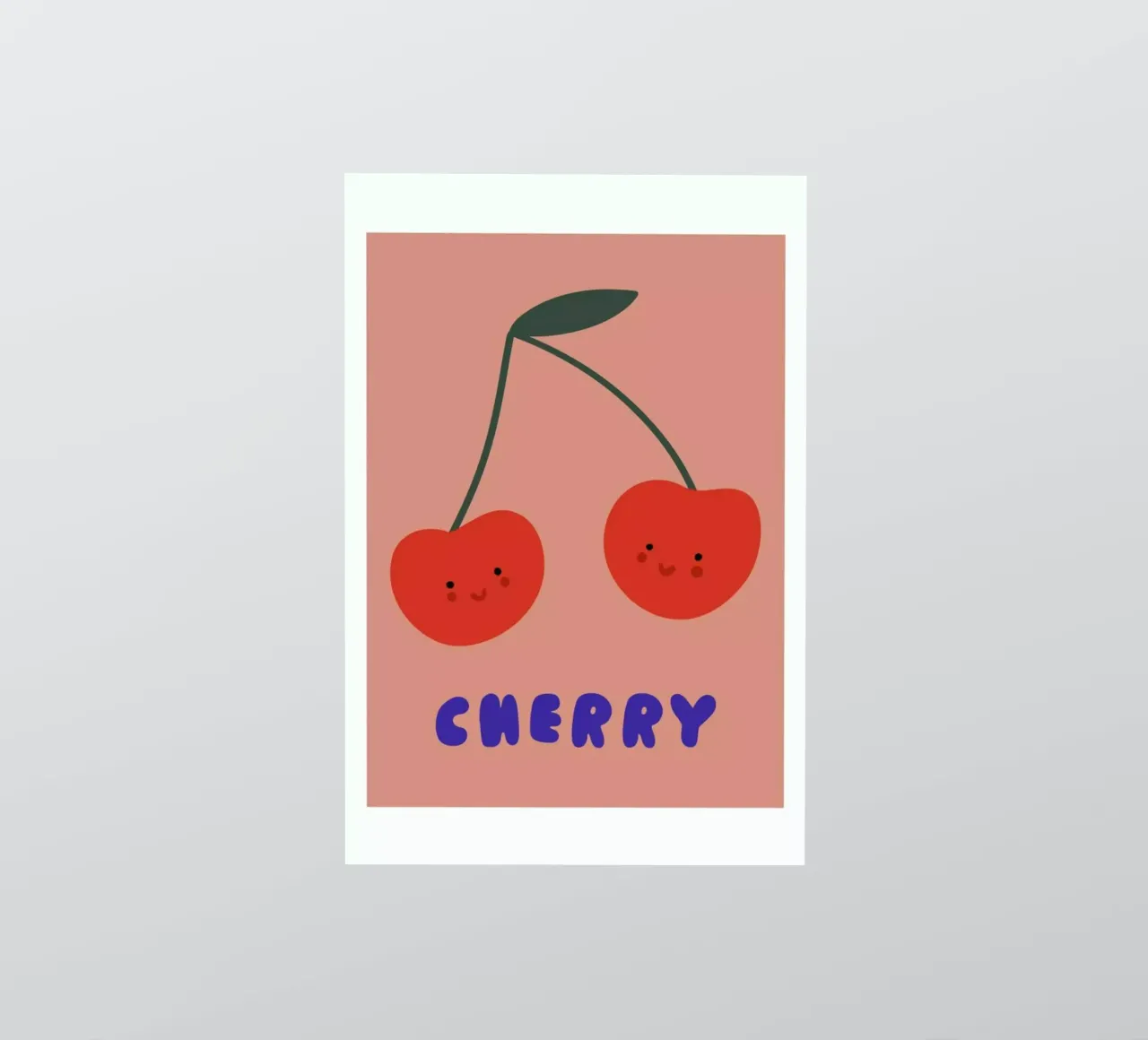 Cherry sticker van Mottos by Sinan Saydik