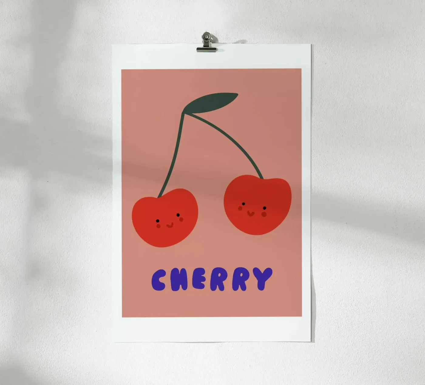 Cherry poster van Mottos by Sinan Saydik