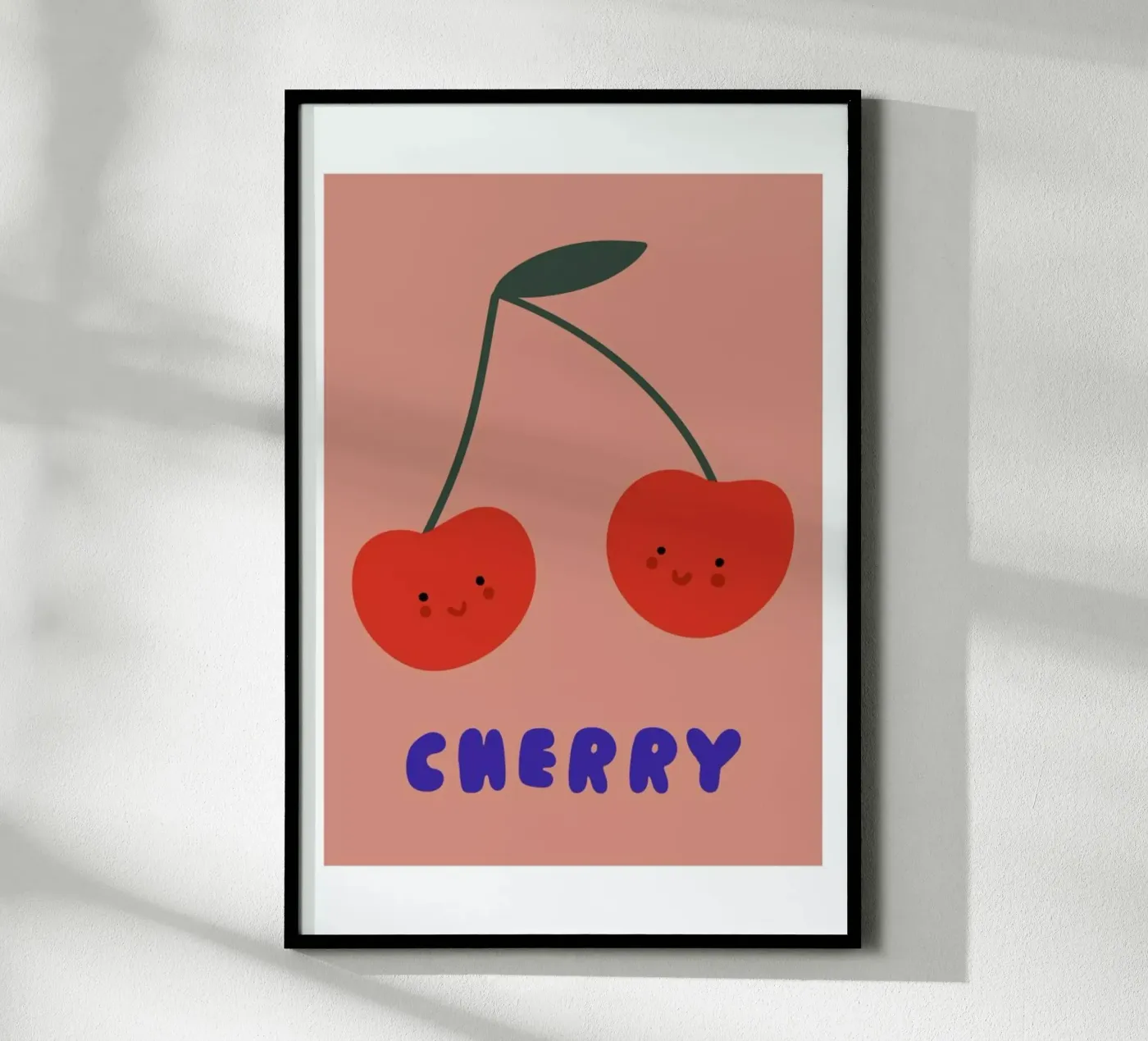 Cherry poster van Mottos by Sinan Saydik