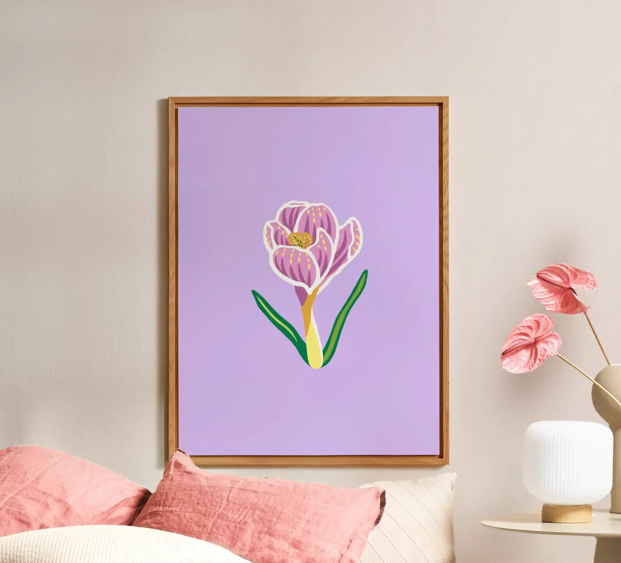 KROKUSBLUME alluminio dibond da Anastasia Mattern