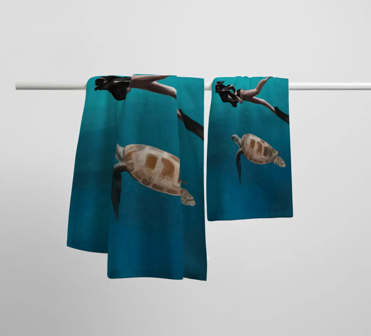 A Tranquil Dive asciugamano da bagno da Verse