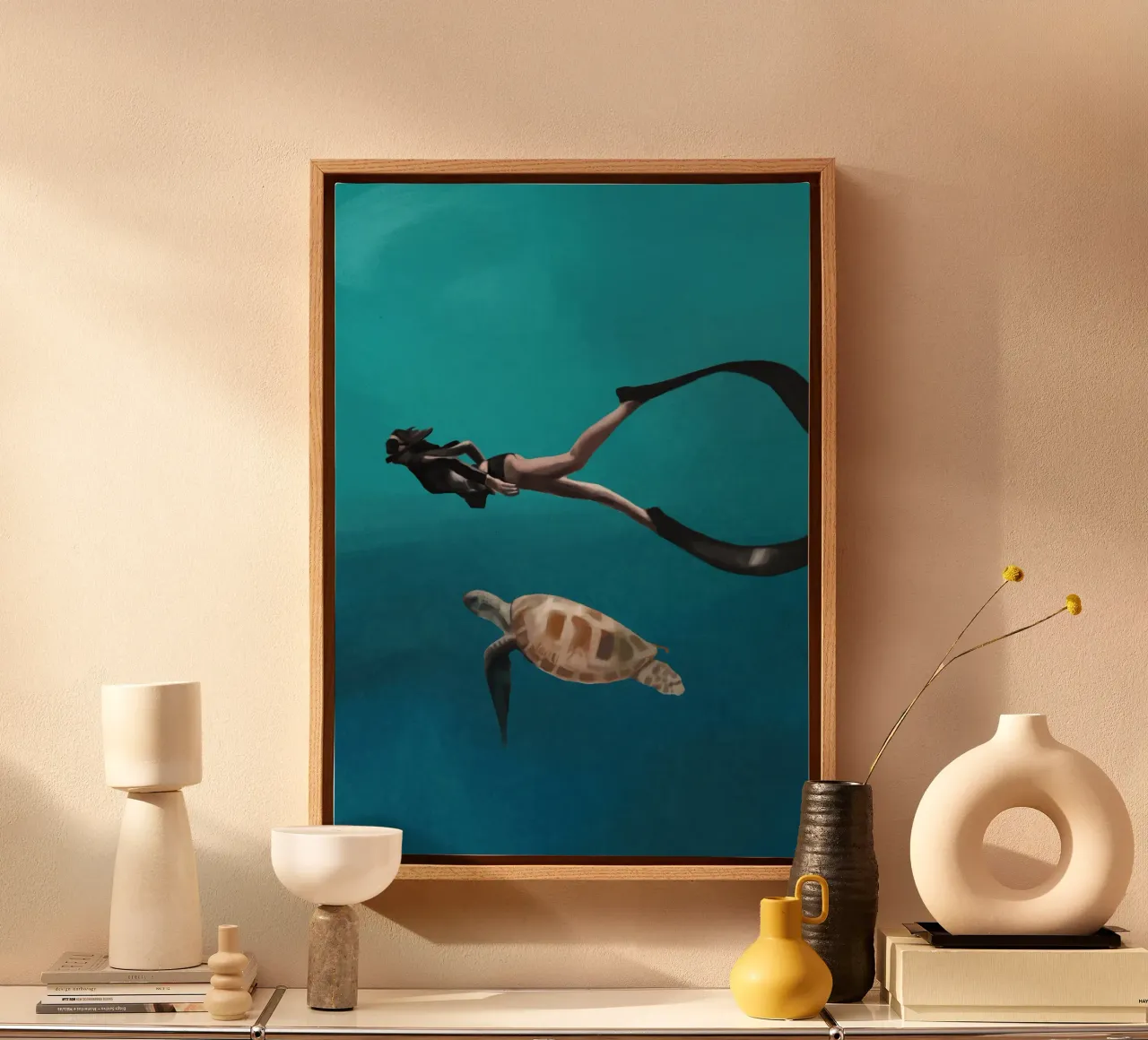 A Tranquil Dive canvas by Verse
