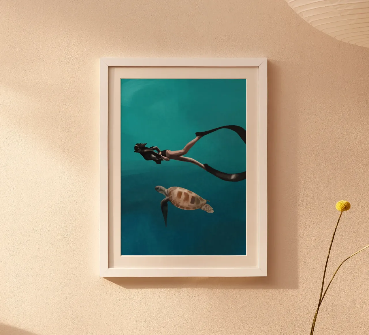 A Tranquil Dive carta hahnemühle da Verse