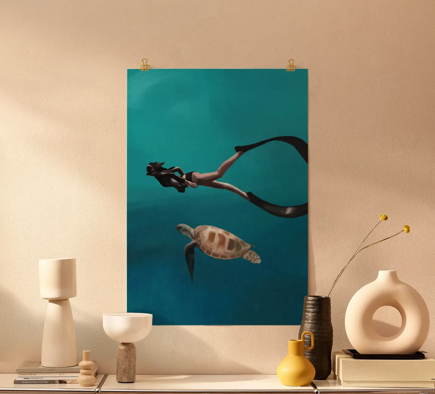 A Tranquil Dive poster by Verse