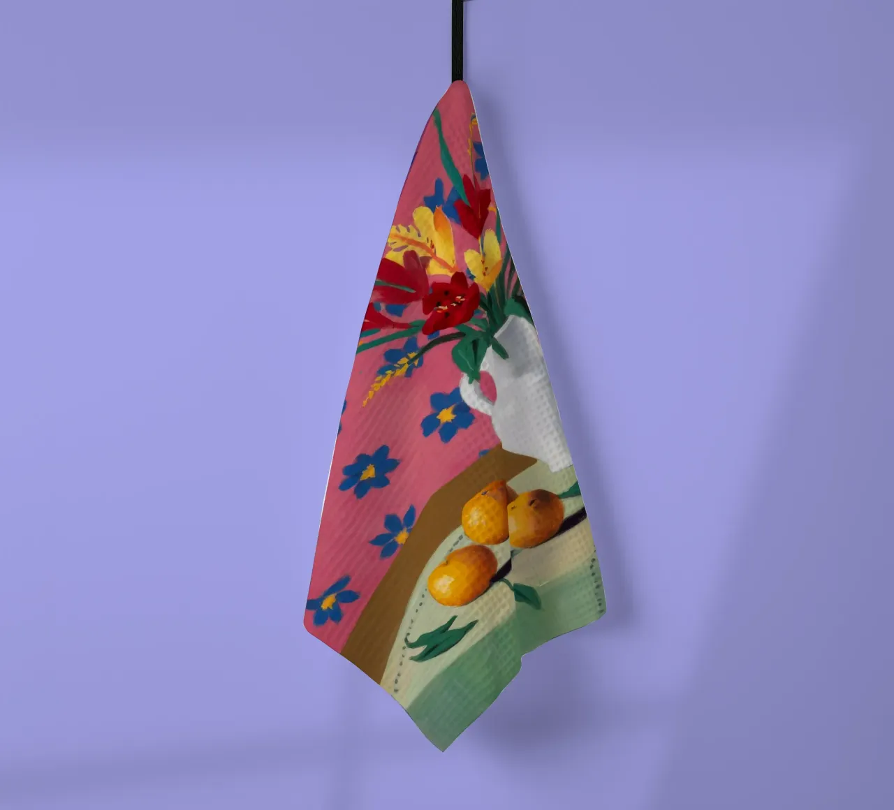 Starburst Floral Stillness torchon de Pan Denim