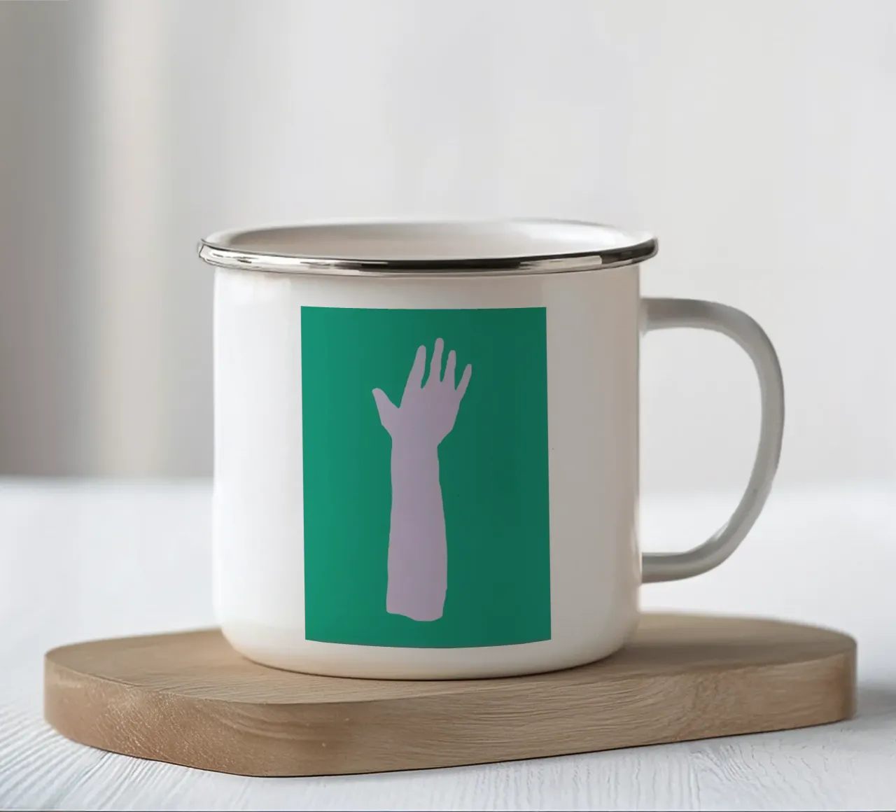 Hans tazza in smalto da Jack Webster