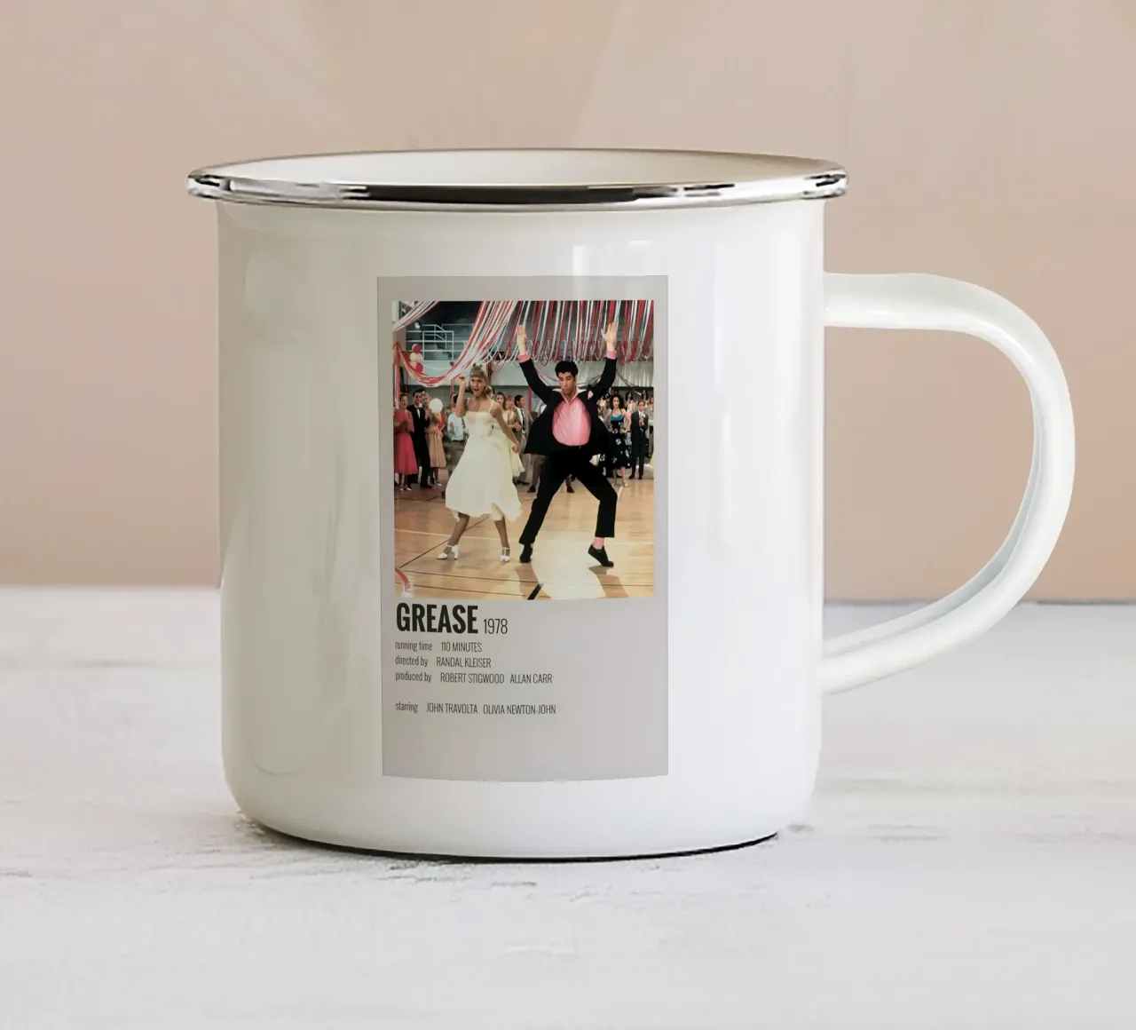 GREASE 1978 tazza in smalto da MVFminimalist