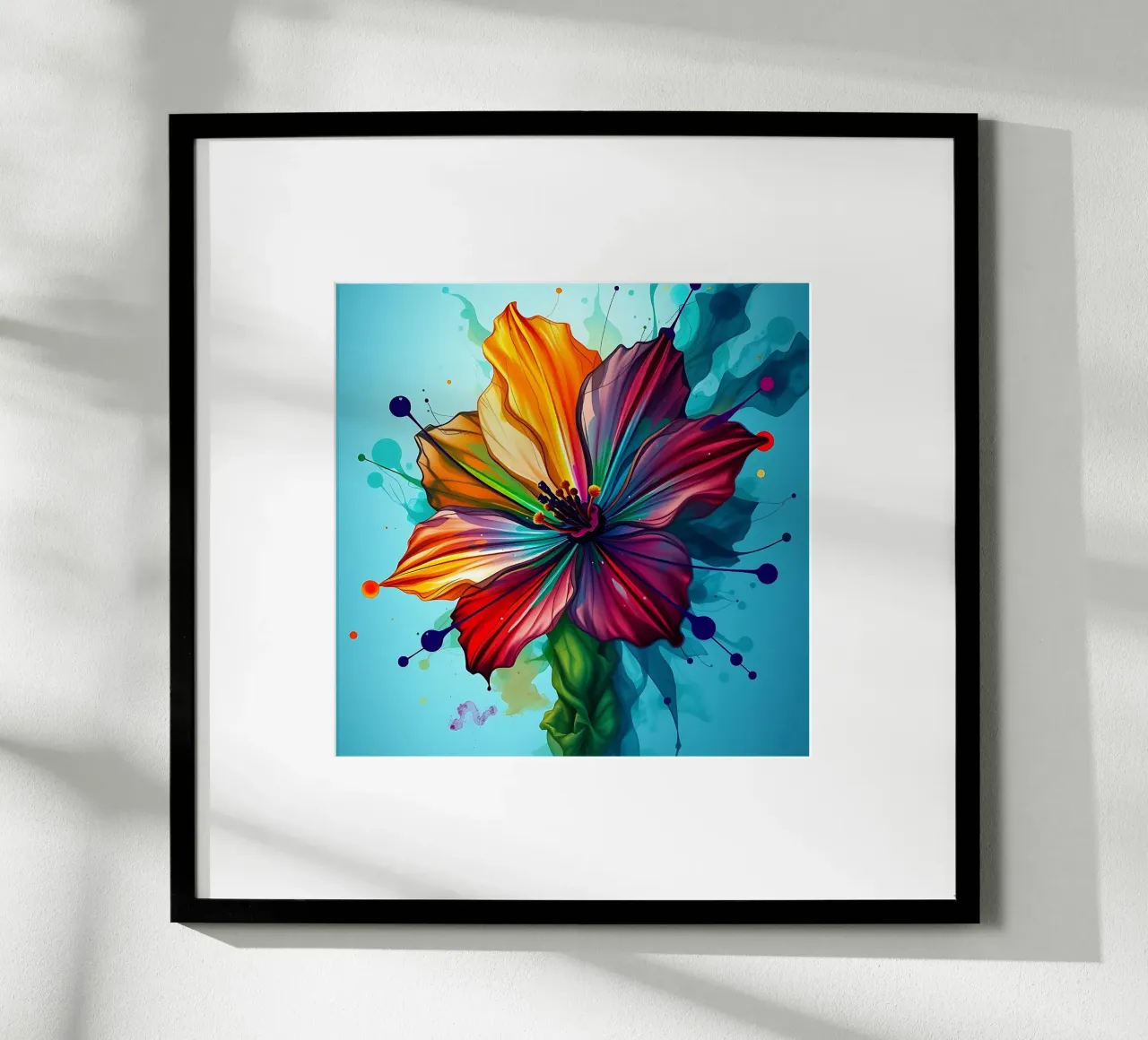 Blume_4 poster con telaio in plastica da Farb- und Blütenzauber by LK