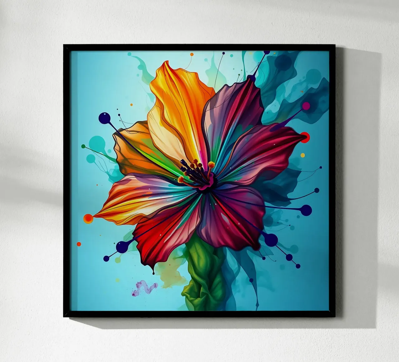 Blume_4 poster con telaio in plastica da Farb- und Blütenzauber by LK