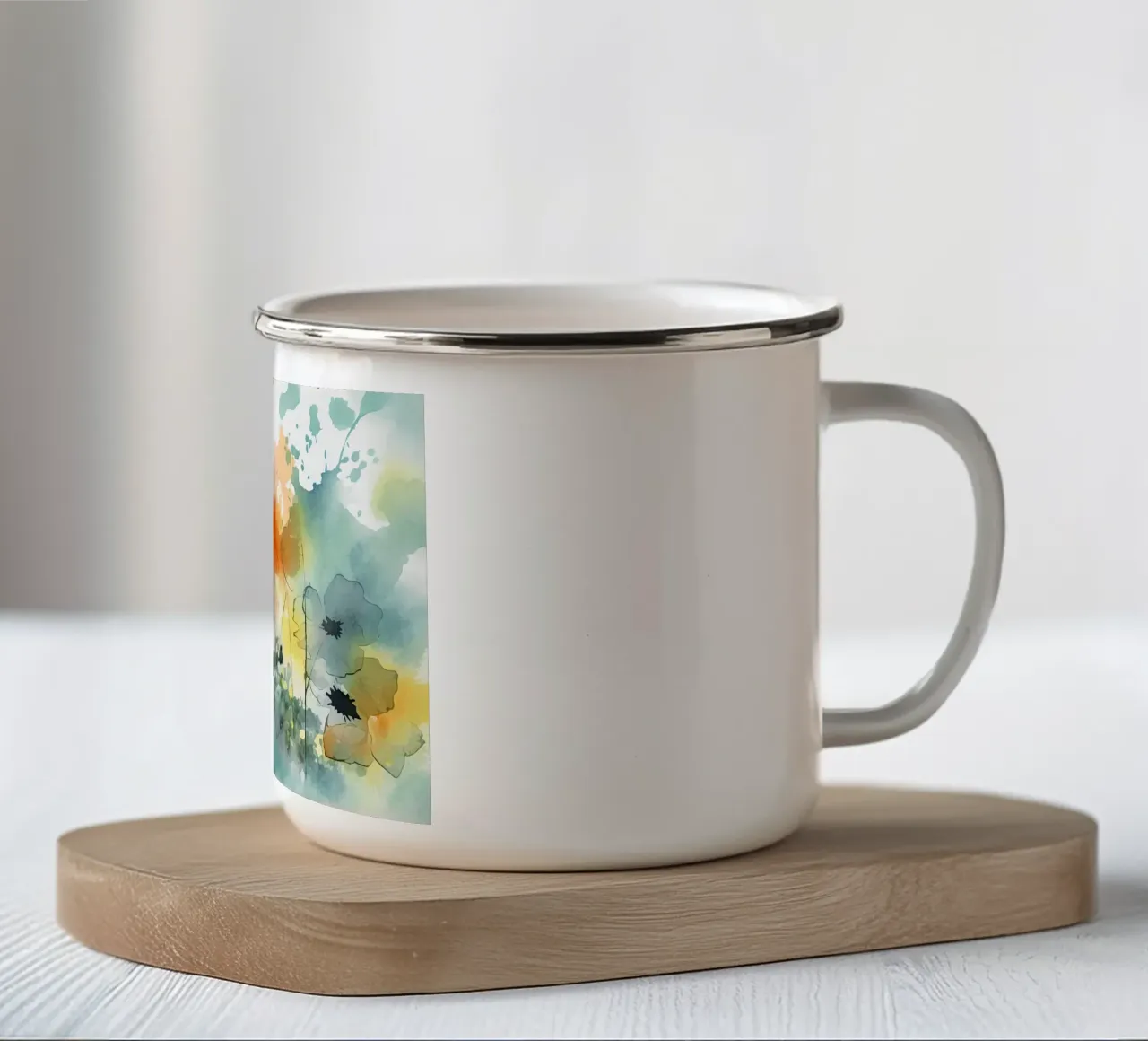 Arte da parete di Imagine tazza in smalto da Imagine