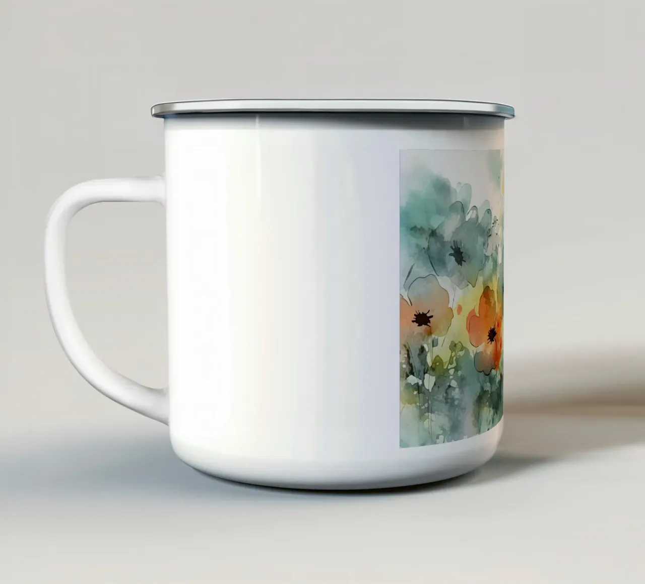 Arte da parete di Imagine tazza in smalto da Imagine