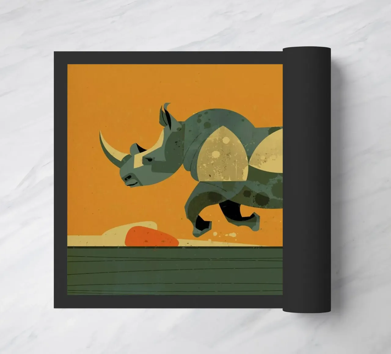 Rhino doormat by Dieter Braun