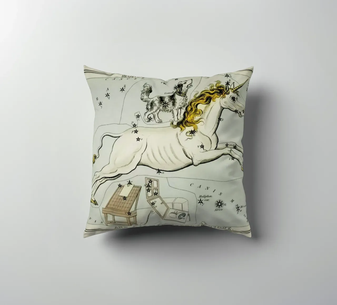 Monoceros cuscino da Vintage by JUNIQE