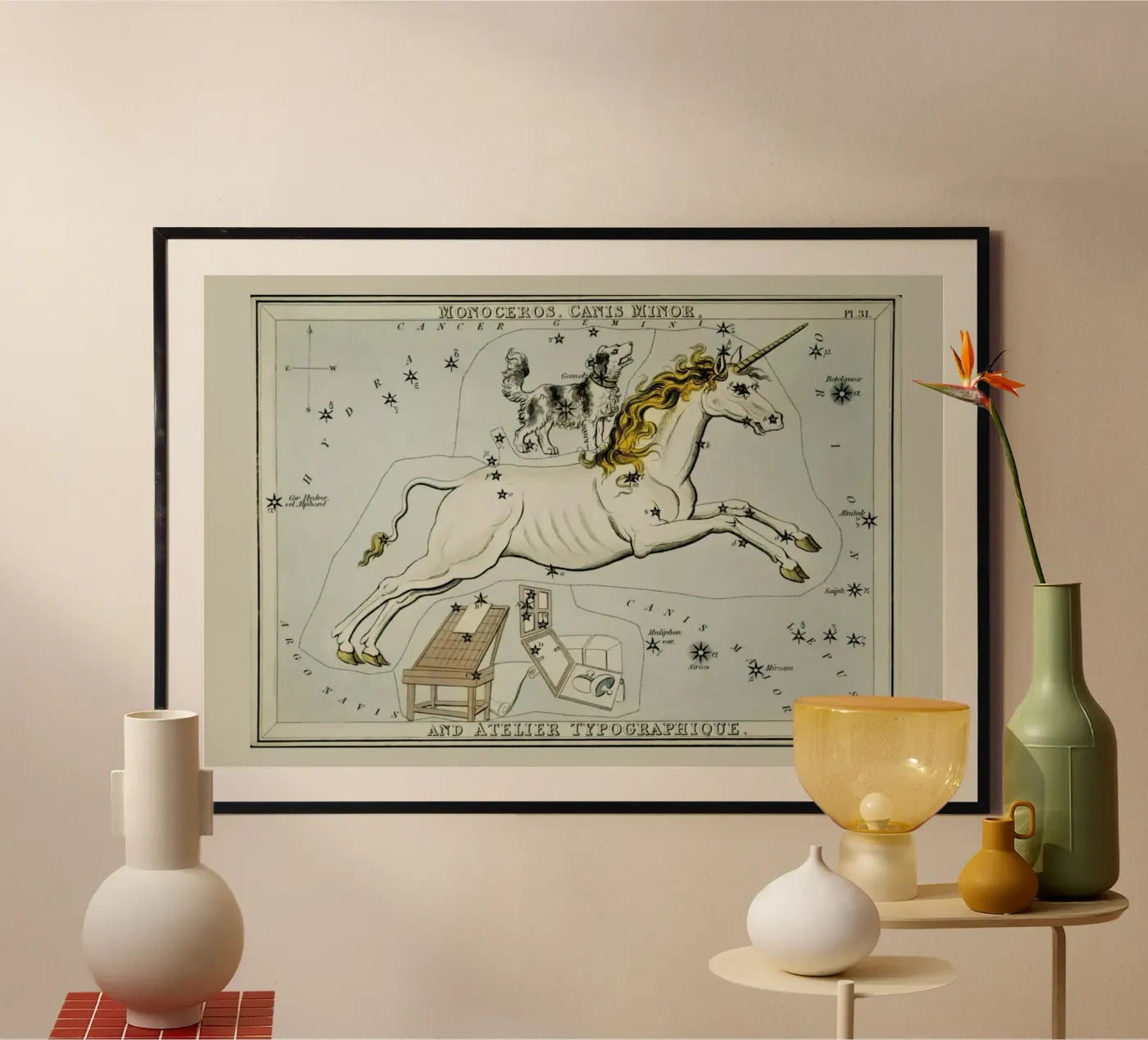 Monoceros poster da Vintage by JUNIQE
