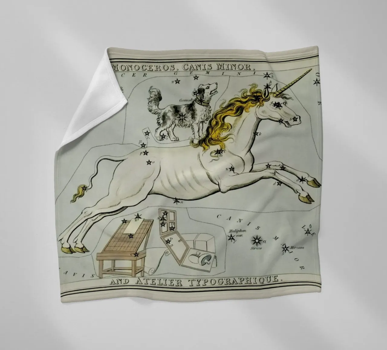 Monoceros coperta in pile da Vintage by JUNIQE
