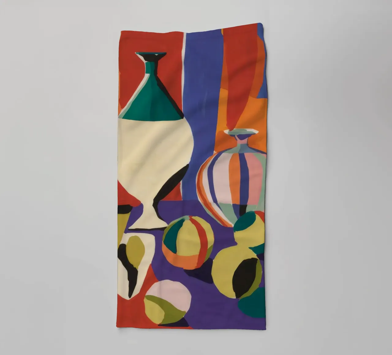 Déconstruction d'un vase cubiste serviette de bain de Tiga Bersama
