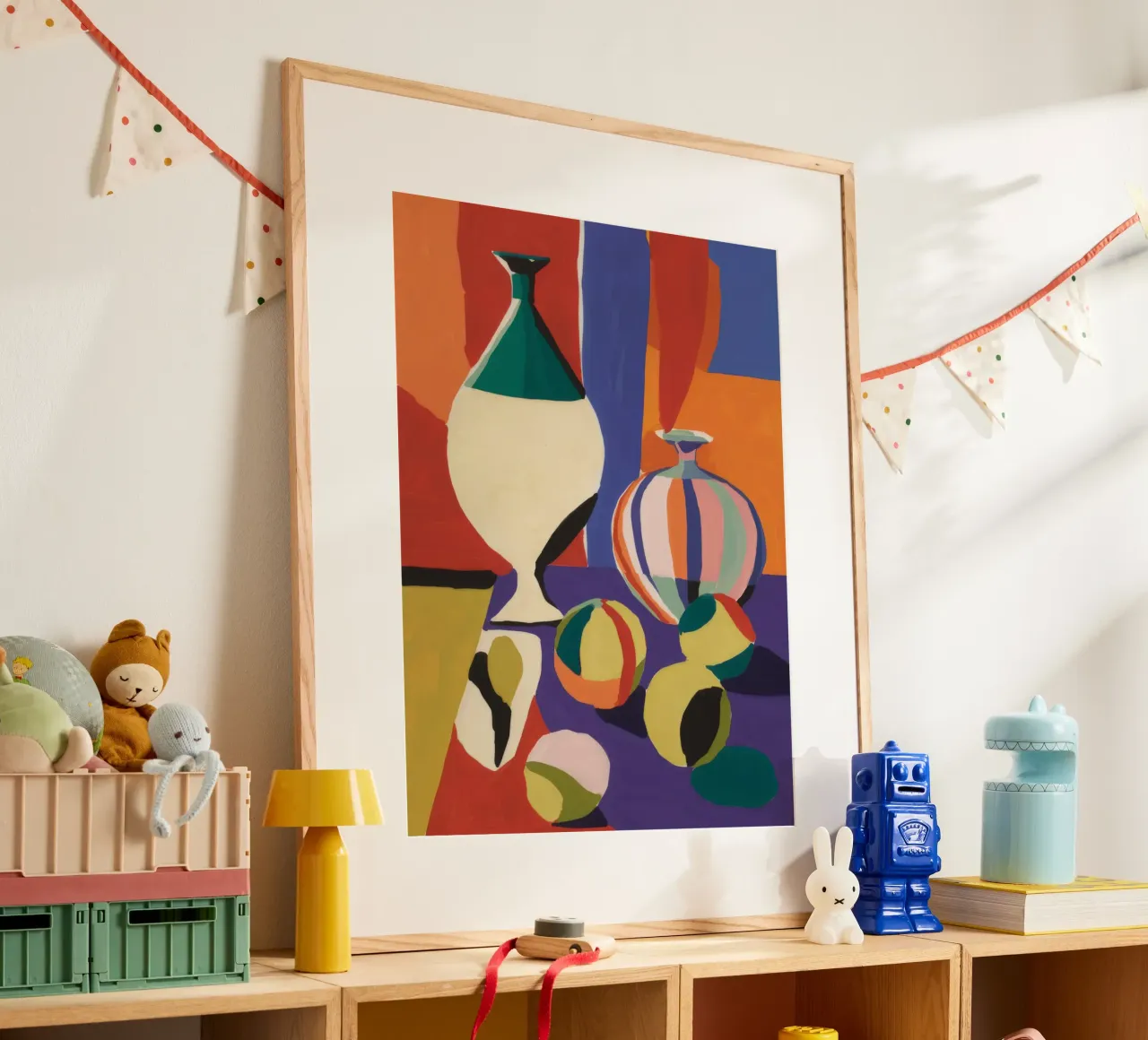 Decostruzione di un vaso cubista poster da Tiga Bersama