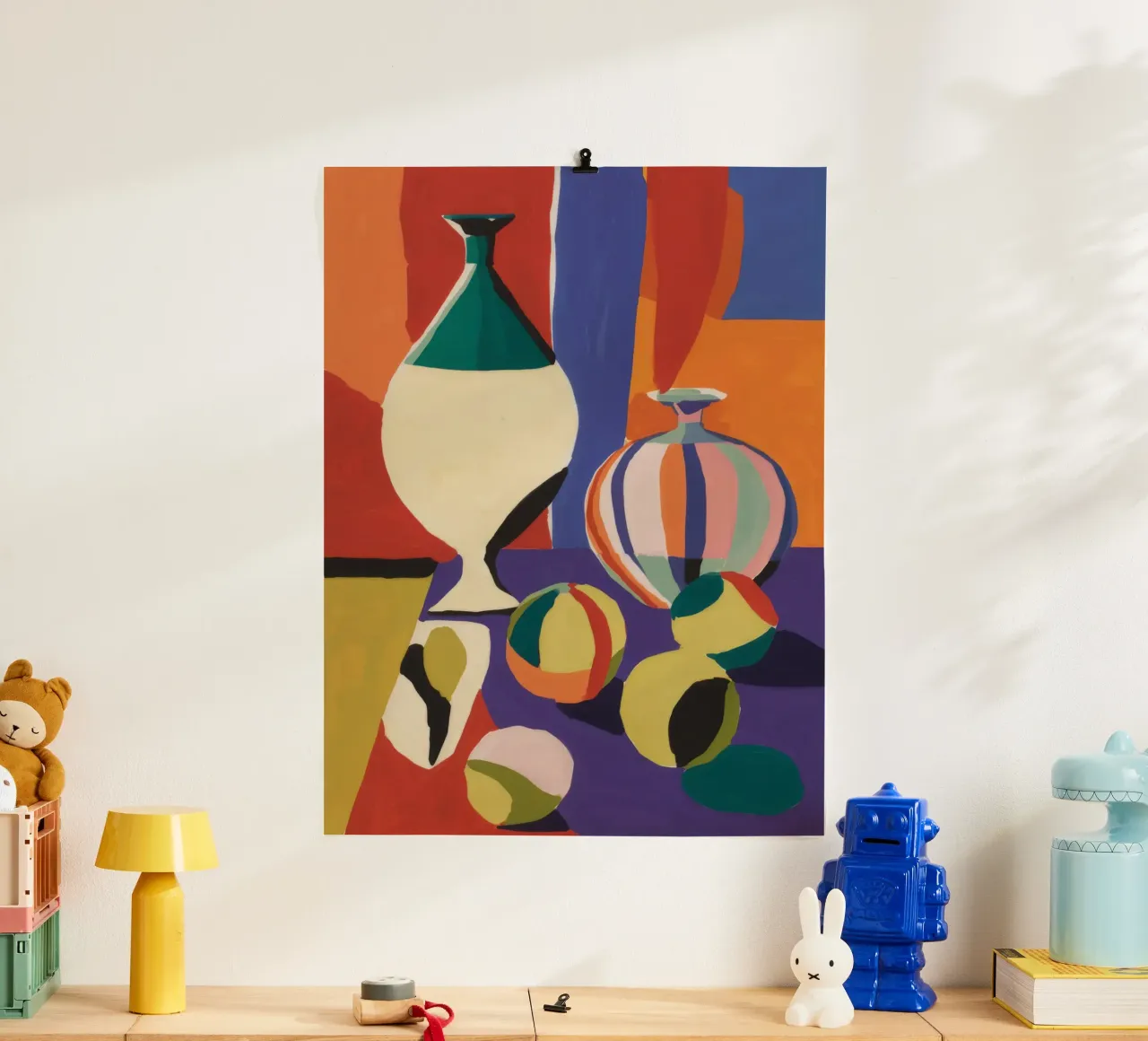 Decostruzione di un vaso cubista poster da Tiga Bersama