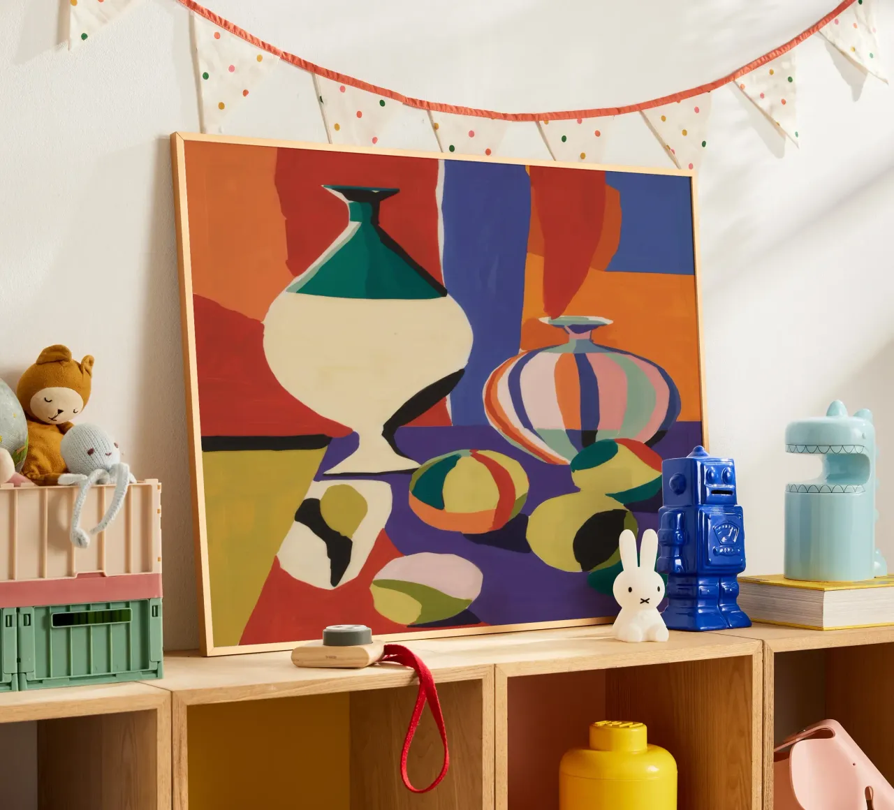 Decostruzione di un vaso cubista poster da Tiga Bersama