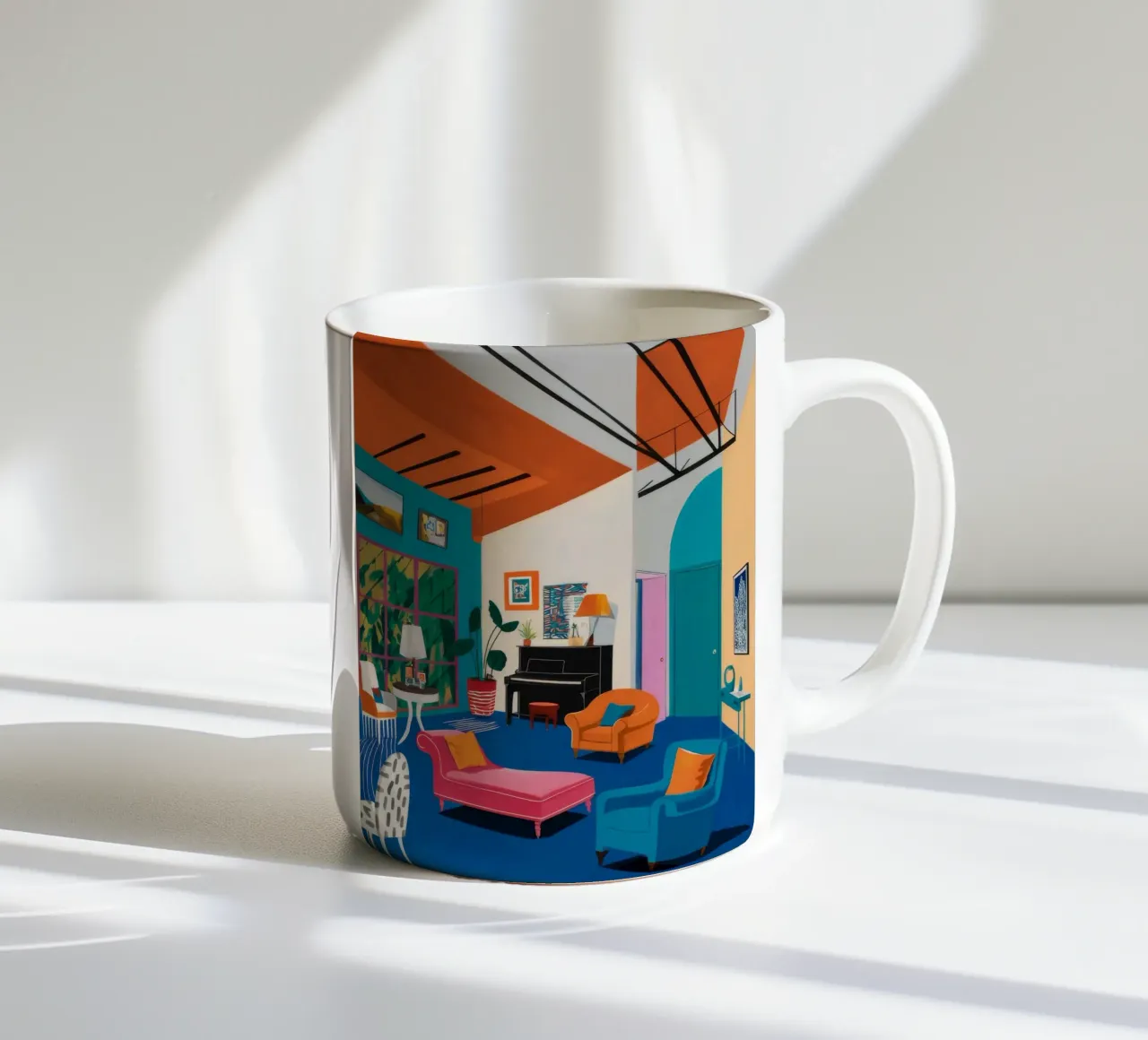 Camera blu Vista tazza in ceramica da Pan Denim