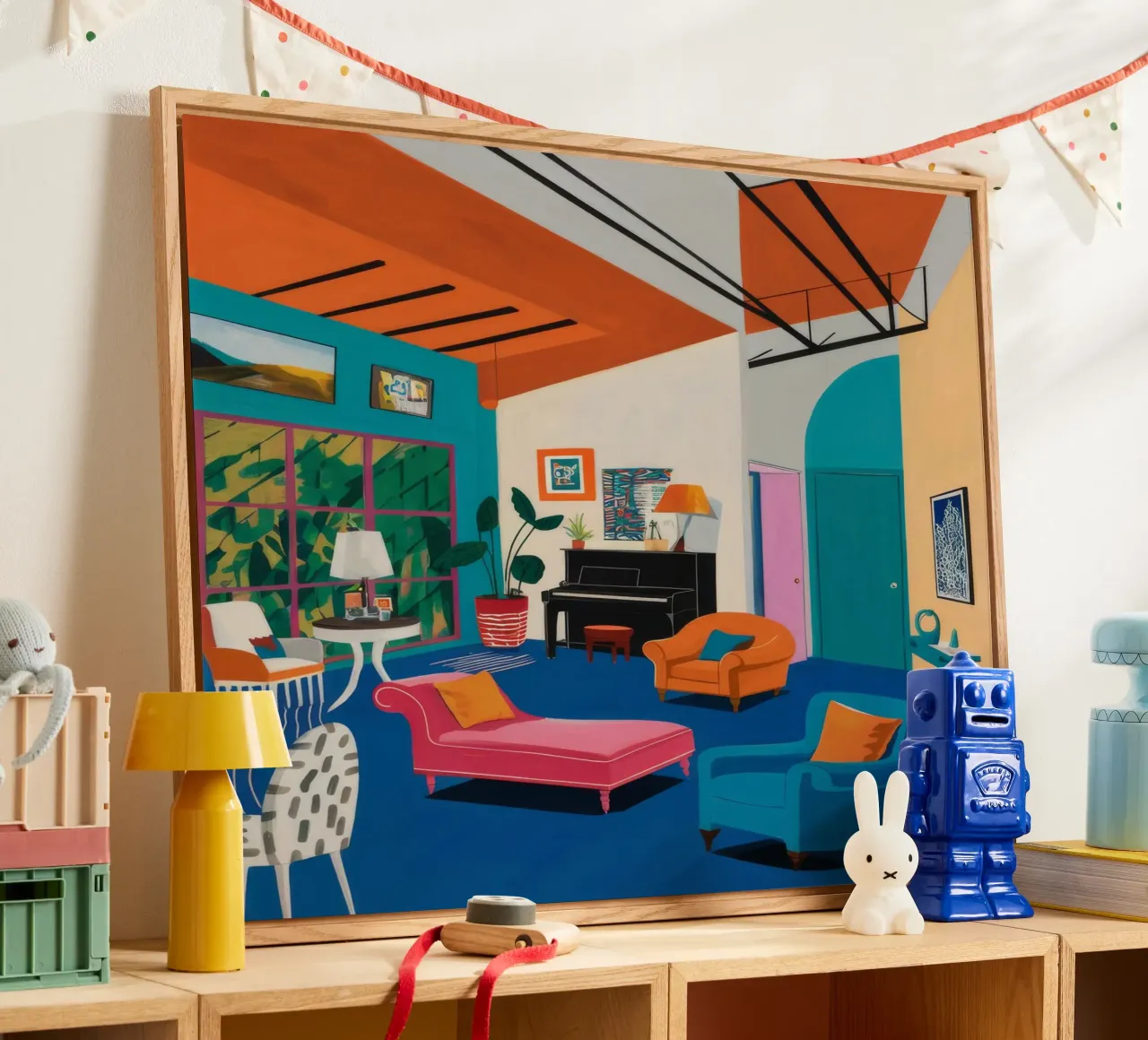 Camera blu Vista plexiglass da Pan Denim