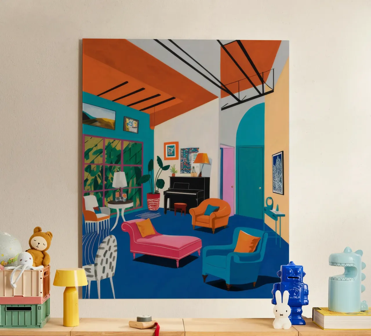 Camera blu Vista plexiglass da Pan Denim