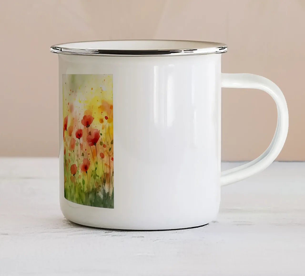 Klaprozen tazza in smalto da Imagine