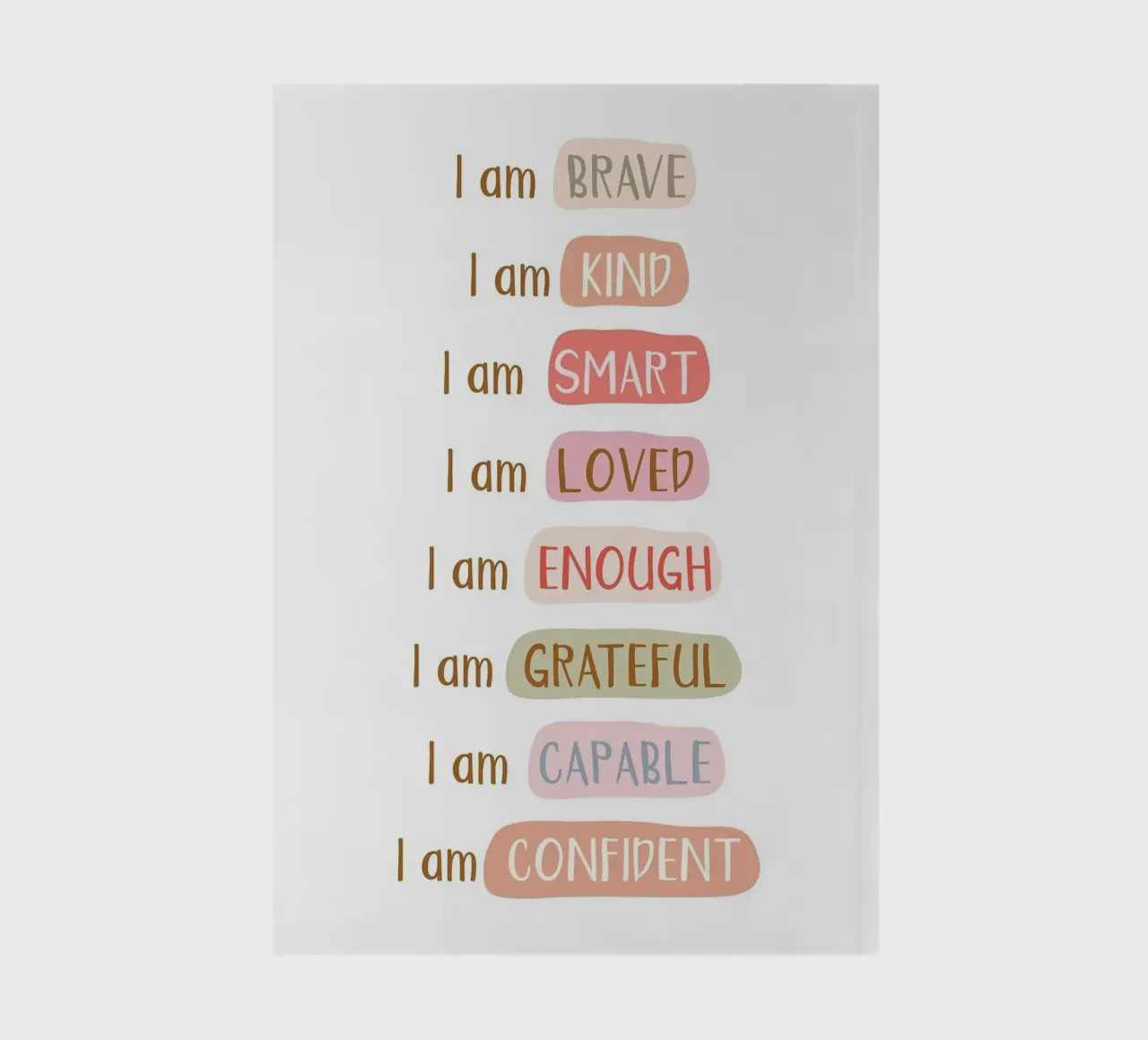 Daily Mantra notebook by Brandi N Huskey