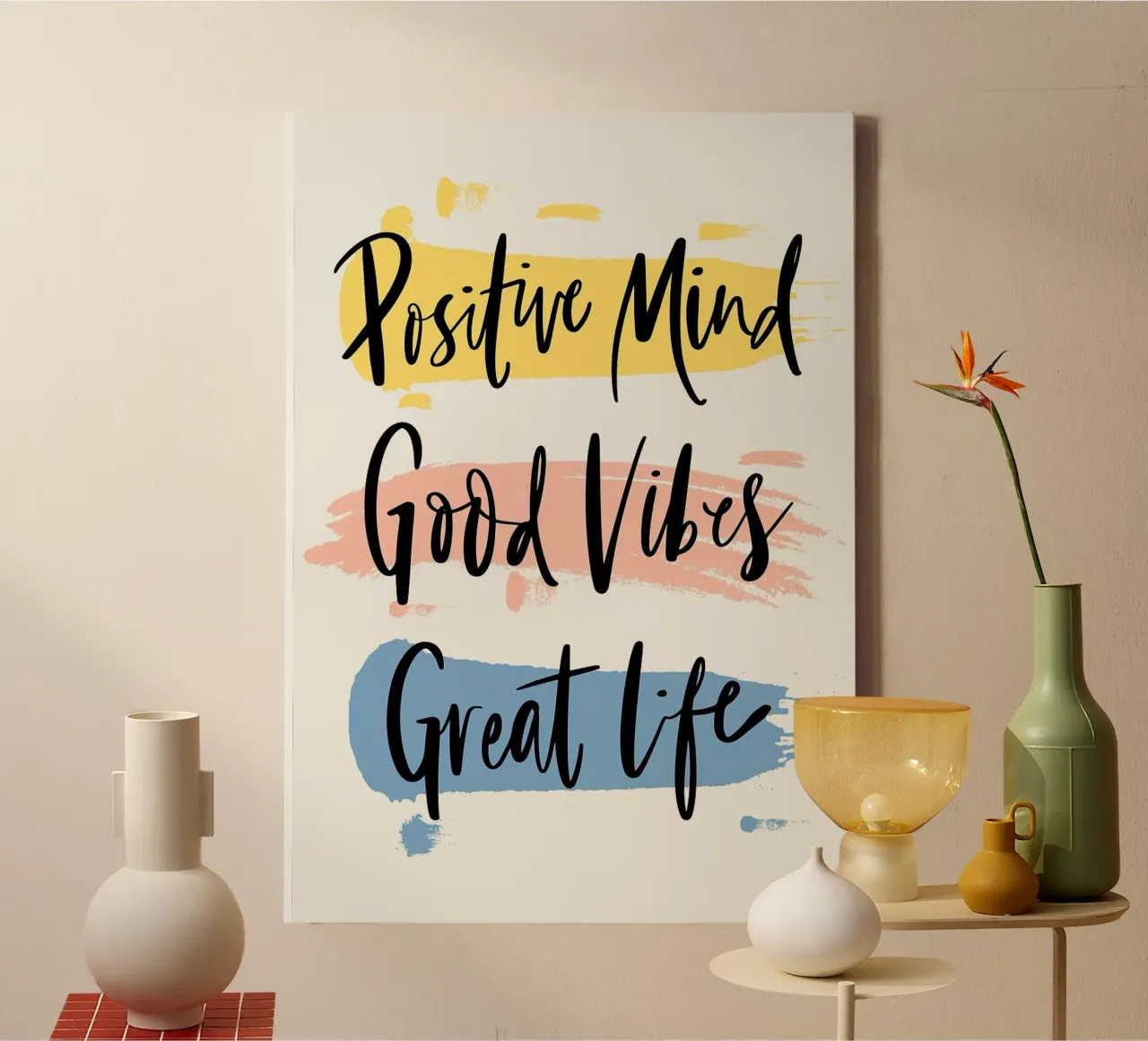 Parole di motivazione tela con Cornice a cassetta da Brandi N Huskey