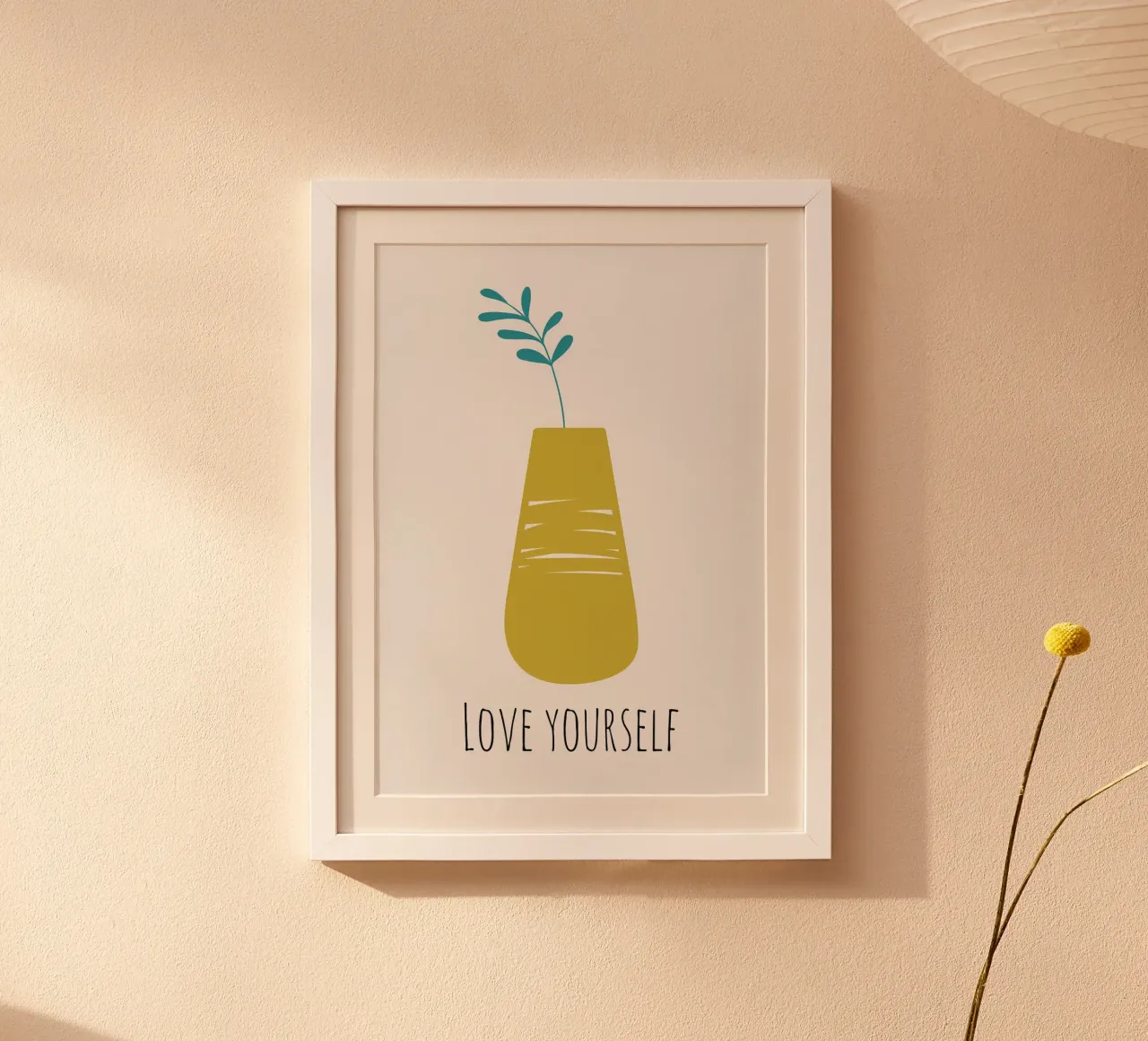 Poster accogliente Hygge poster con telaio in alluminio da Brandi N Huskey