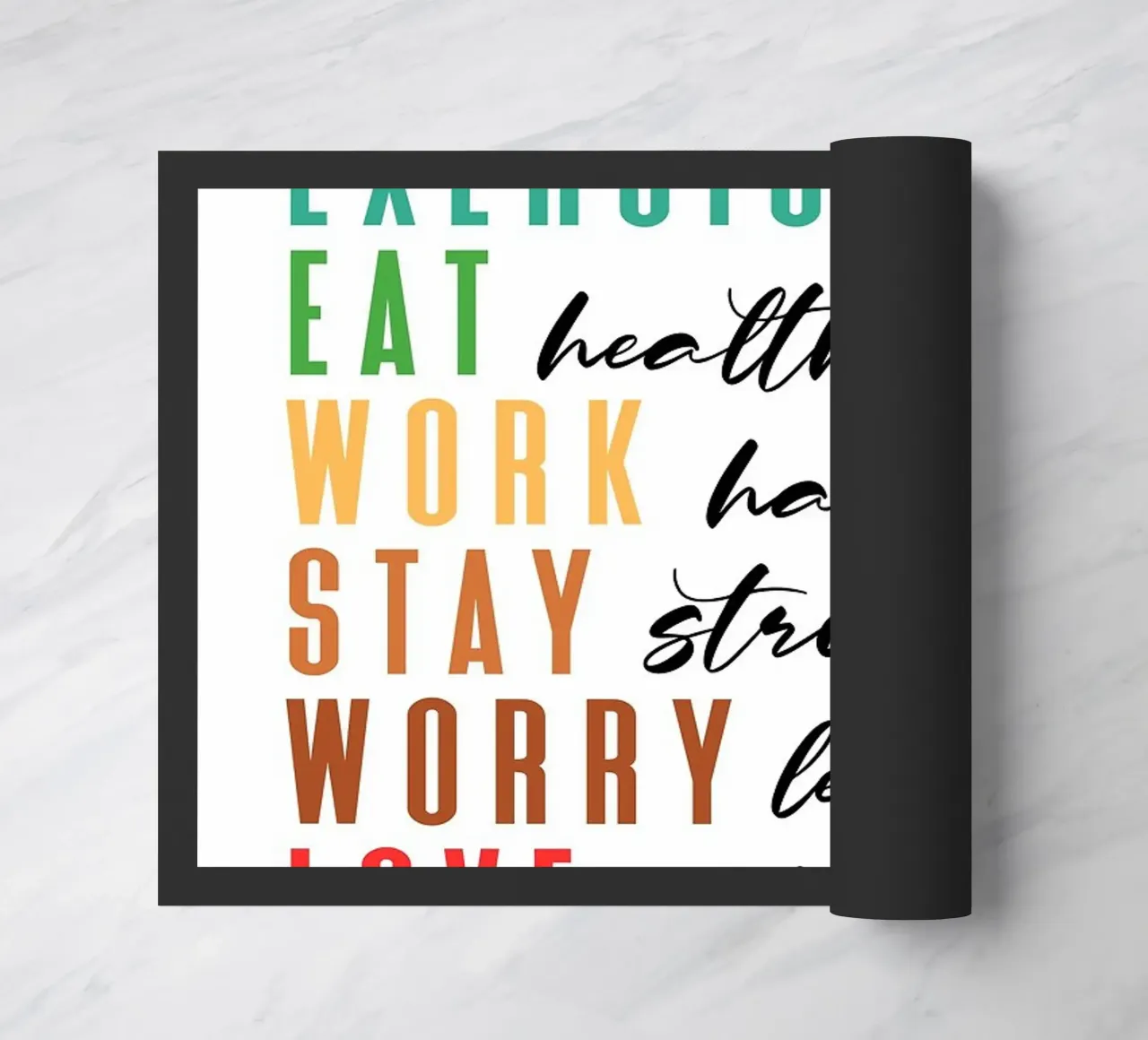 Exercise Motivation doormat by Brandi N Huskey