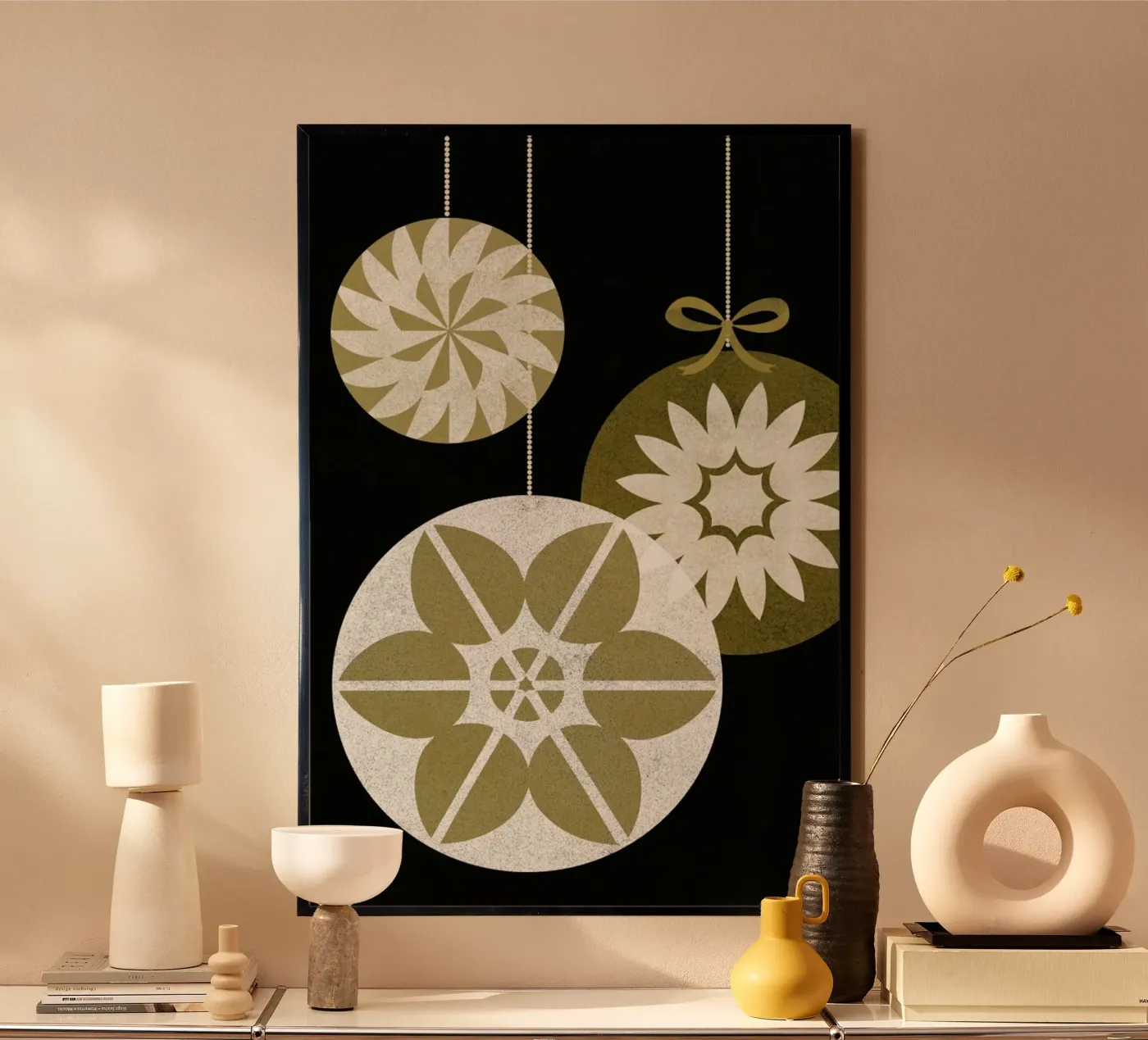 White Baubles poster da Catherine Aguilar