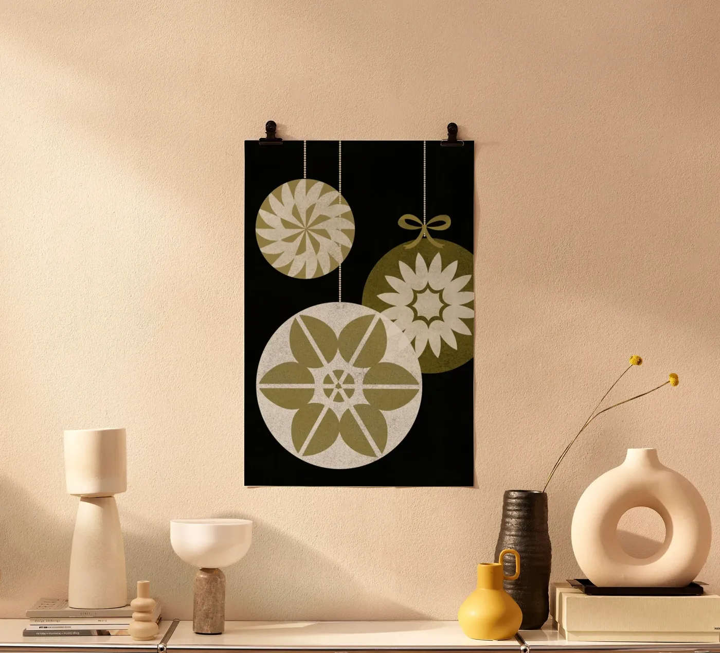 White Baubles poster da Catherine Aguilar