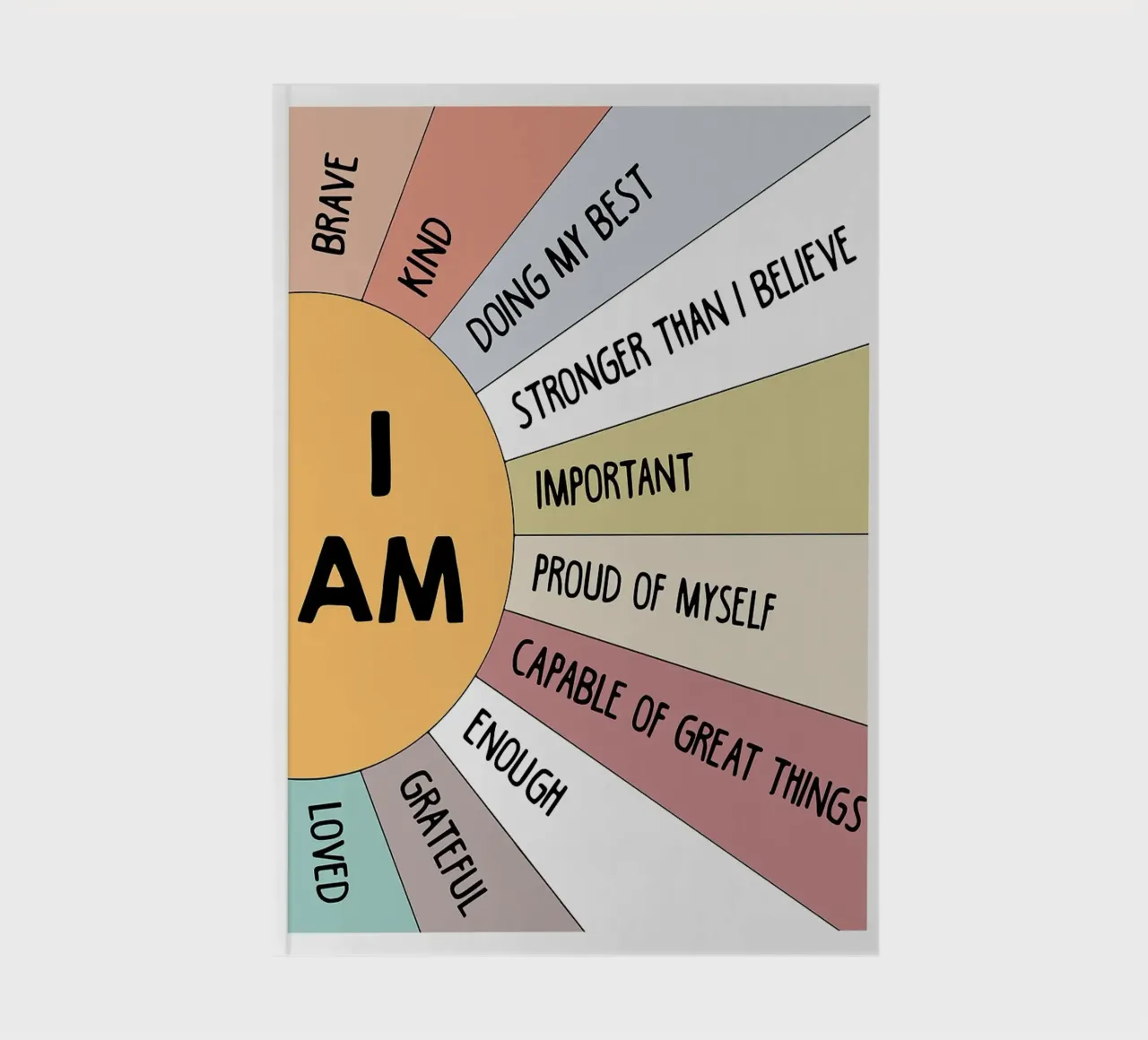 I Am Affirmation notebook by Brandi N Huskey