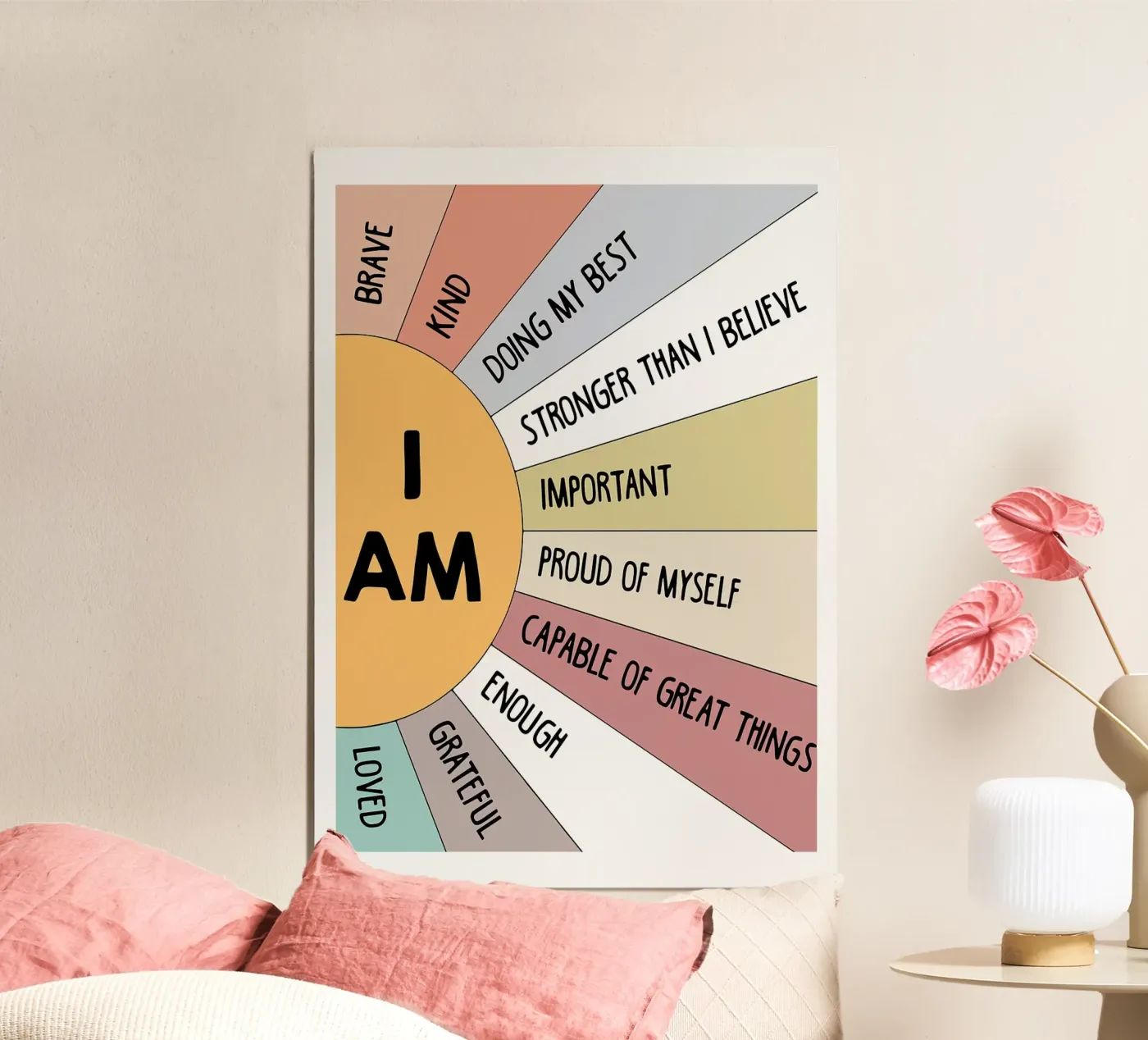 Ich bin Affirmation Poster von Brandi N Huskey