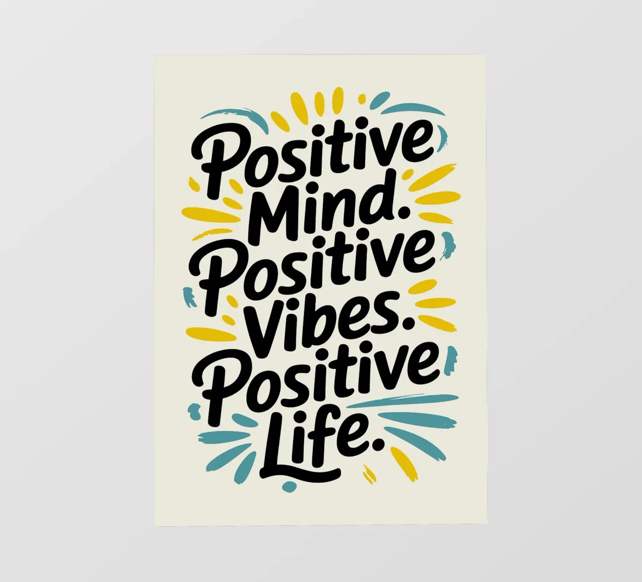 Mente positiva, vibrazioni positive telo in pvc da Brandi N Huskey