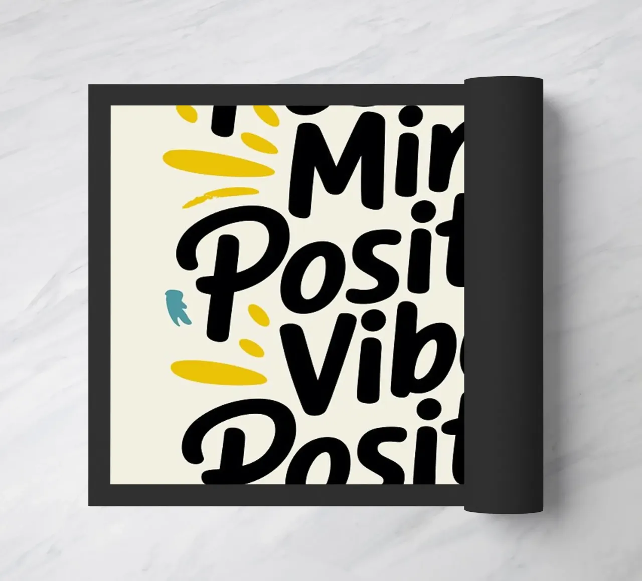 Mente positiva, vibrazioni positive zerbino da Brandi N Huskey
